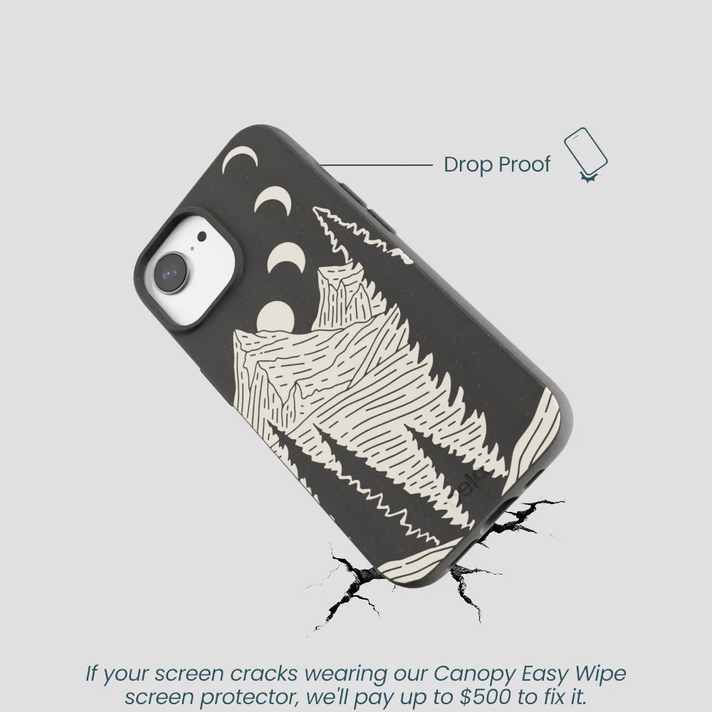 Black Moonlight Peaks iPhone 16e/17e Case - Image 5