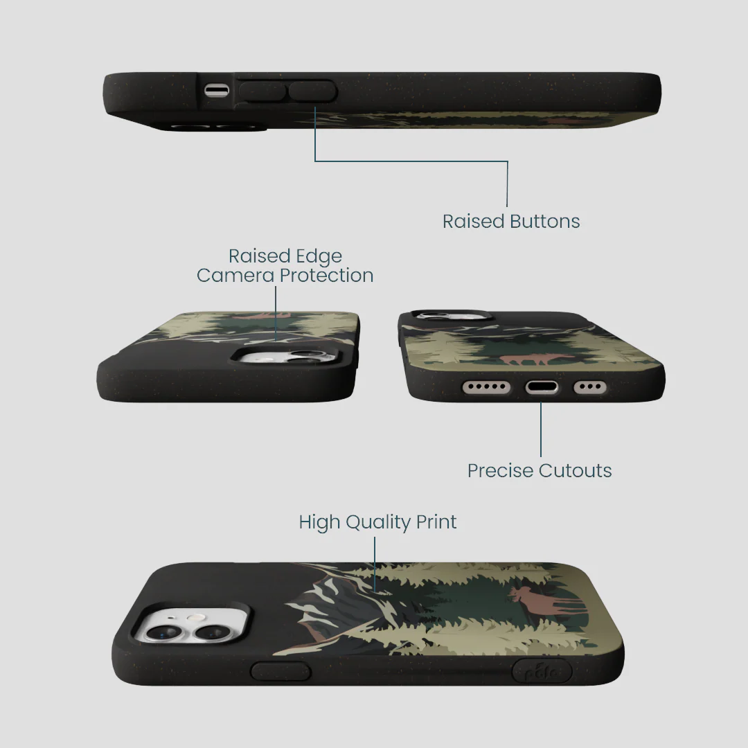 Black Moose Mountain iPhone 12/ iPhone 12 Pro Case - Image 3