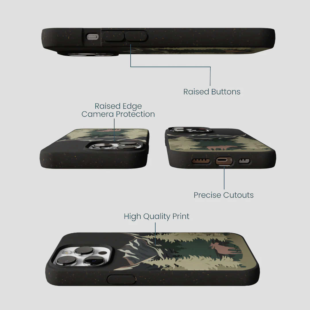 Black Moose Mountain iPhone 13 Pro Case - Image 3