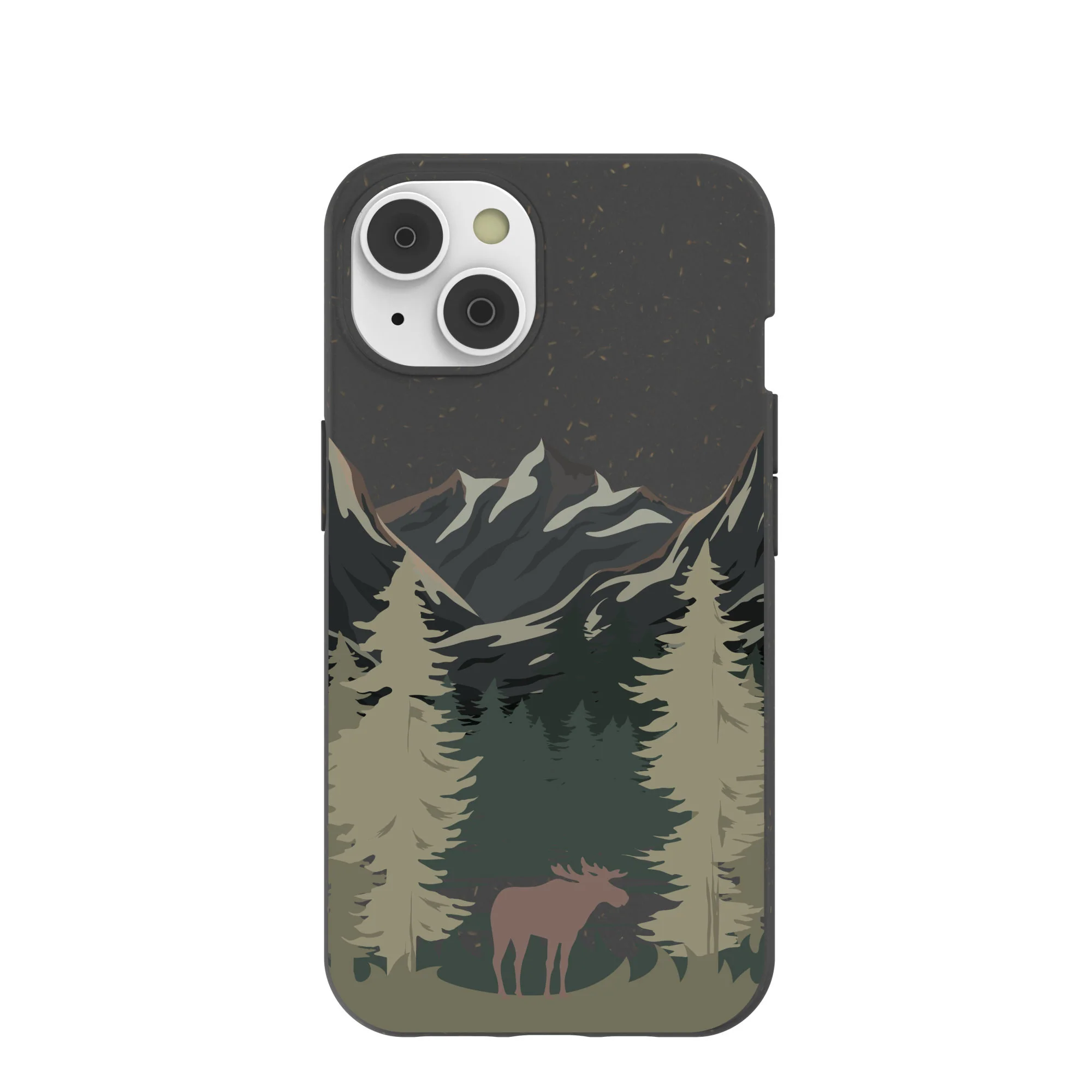 Black Moose Mountain iPhone 14 Case