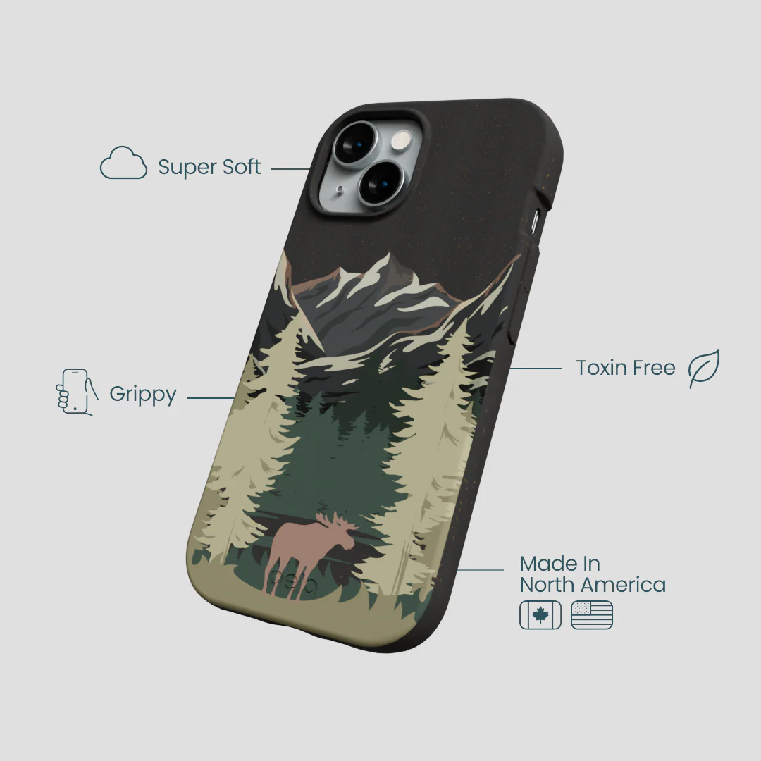 Black Moose Mountain iPhone 14 Case - Image 4