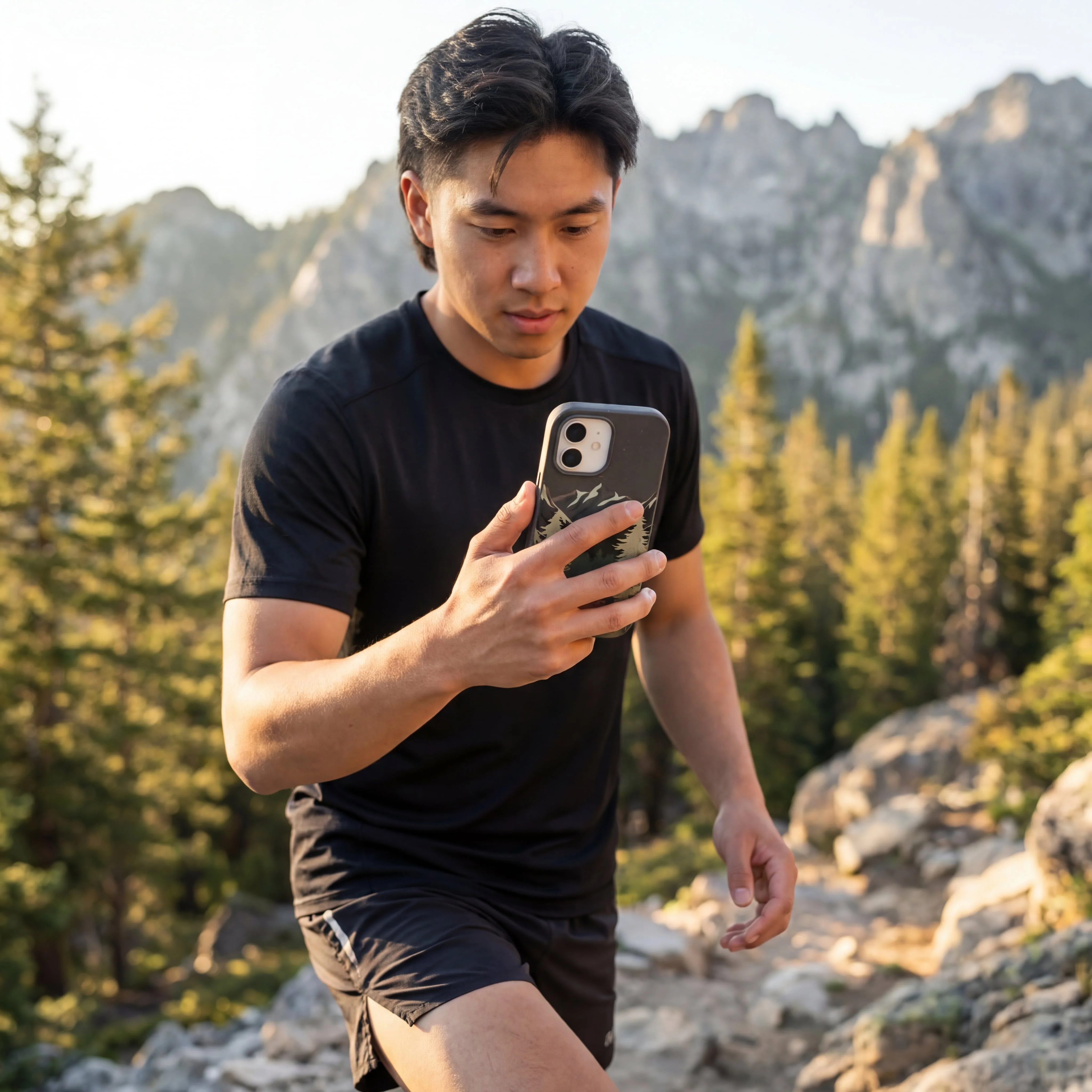 Black Moose Mountain iPhone 14 Plus Case - Image 2
