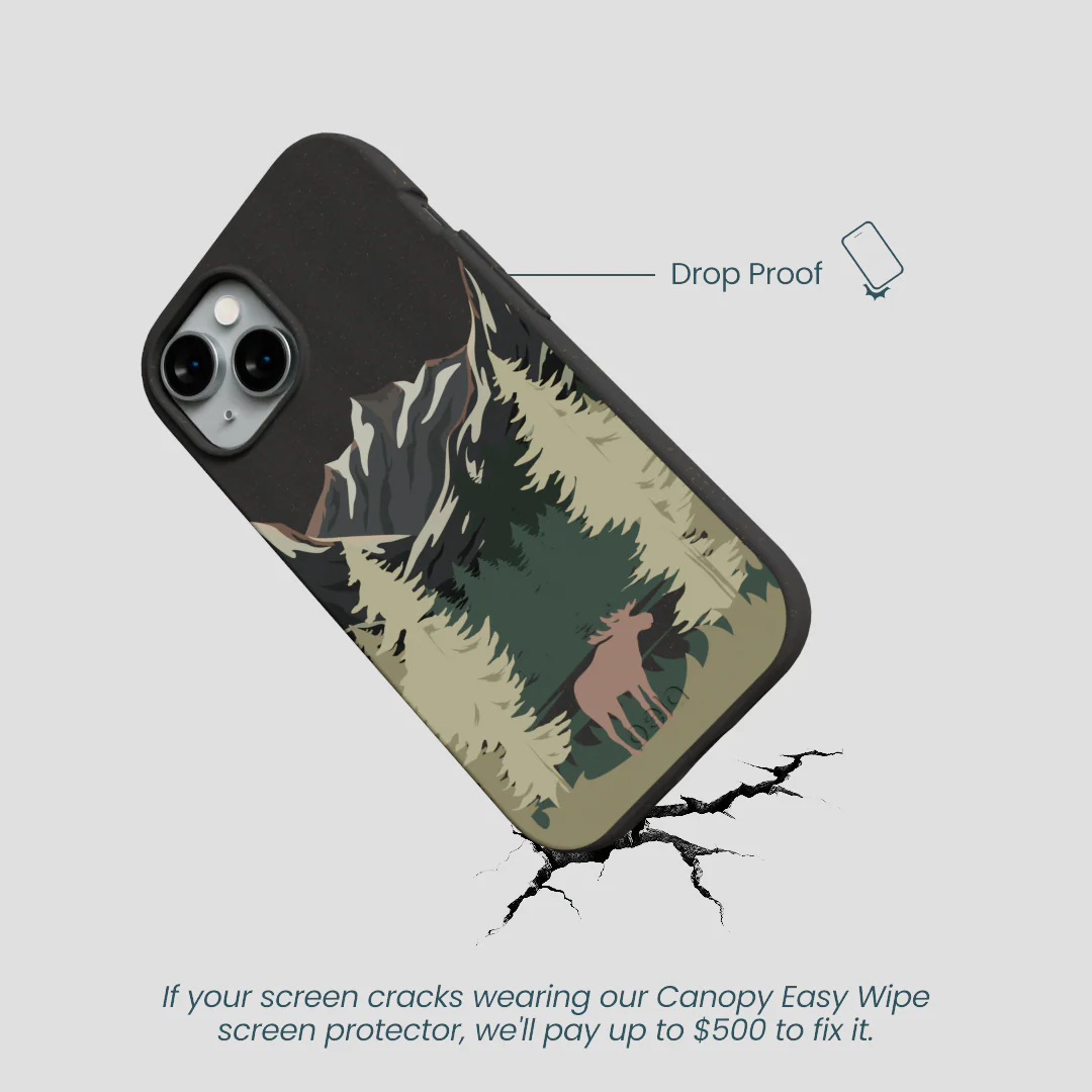 Black Moose Mountain iPhone 15 Case - Image 5