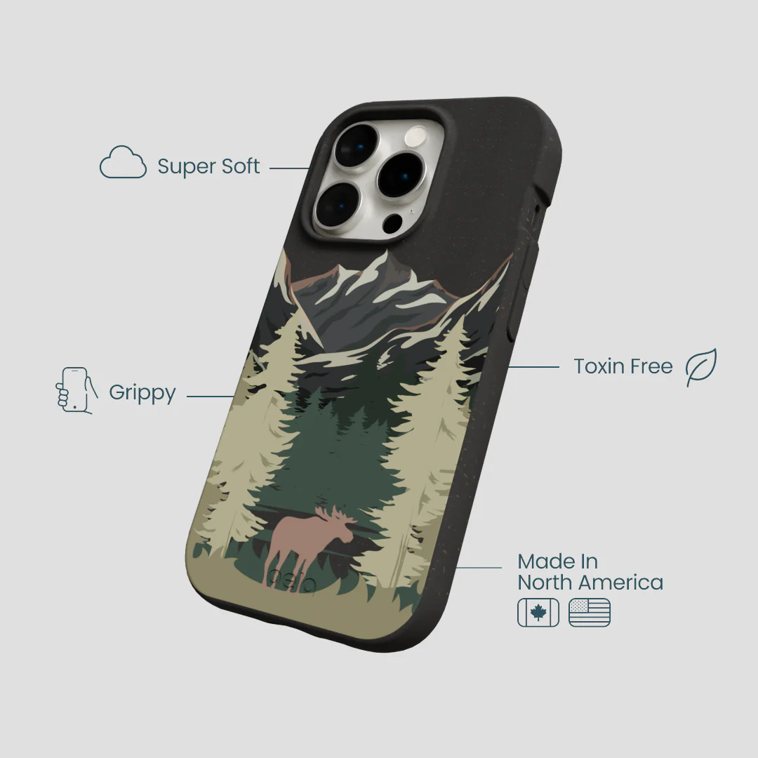 Black Moose Mountain iPhone 15 Pro Case - Image 4