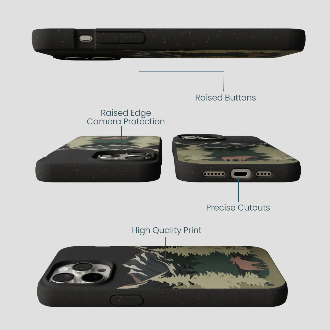 Black Moose Mountain iPhone 15 Pro Max Case - Image 3