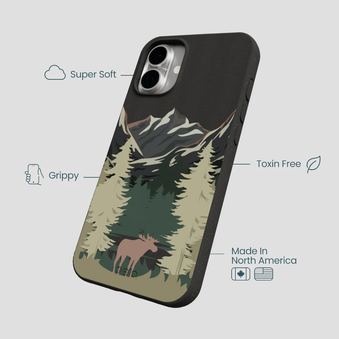 Black Moose Mountain iPhone 16 Plus Case - Image 4
