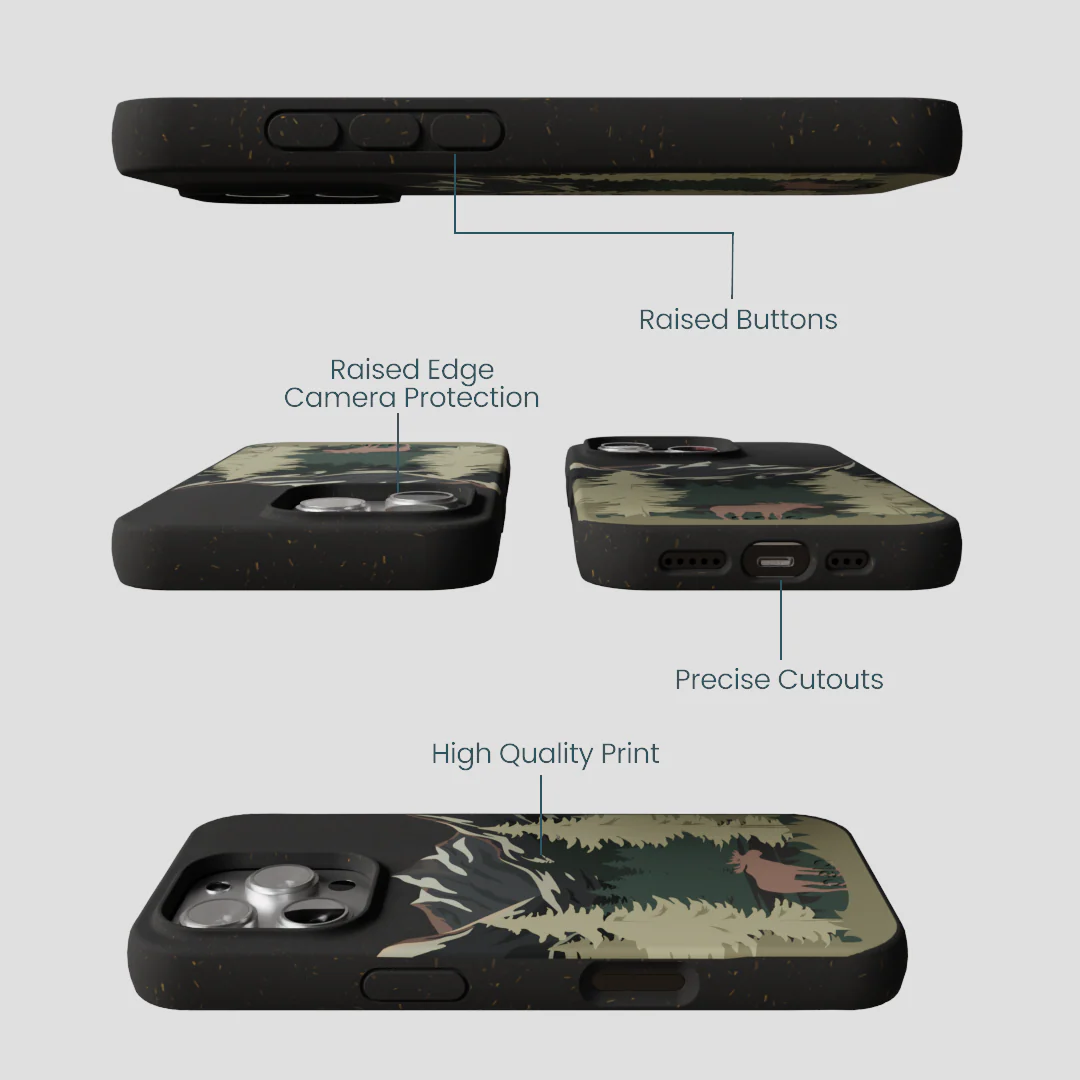 Black Moose Mountain iPhone 16 Pro Case - Image 3