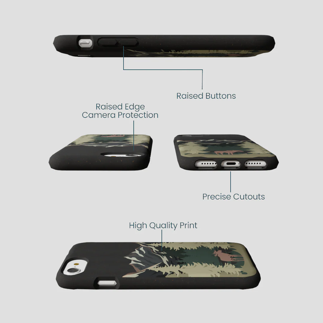 Black Moose Mountain iPhone 6/6s/7/8/SE Case - Image 3