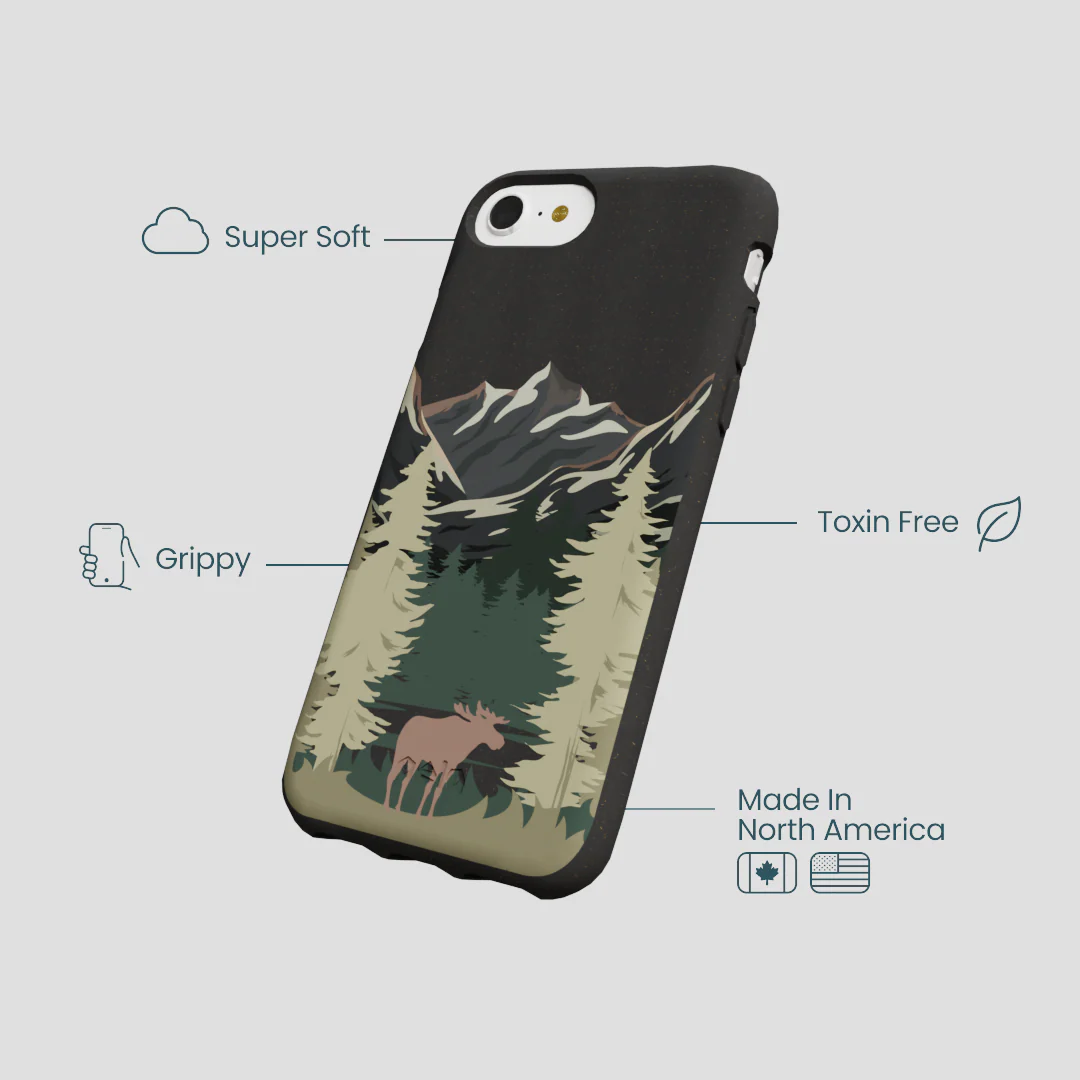 Black Moose Mountain iPhone 6/6s/7/8/SE Case - Image 4