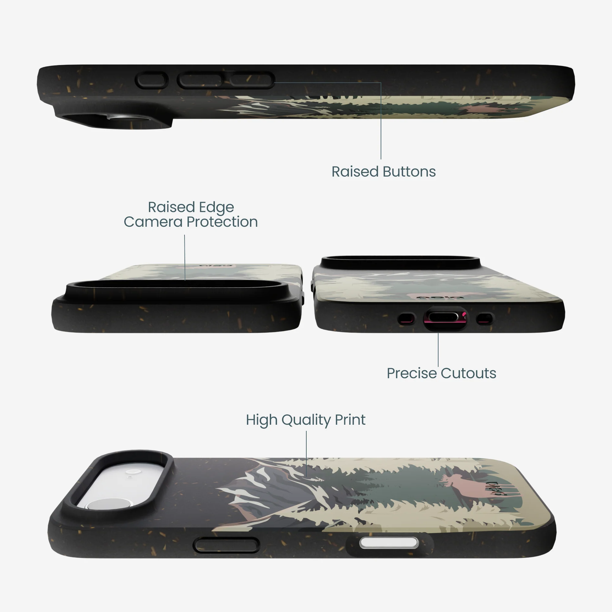 Black Moose Mountain iPhone Air Case - Image 3