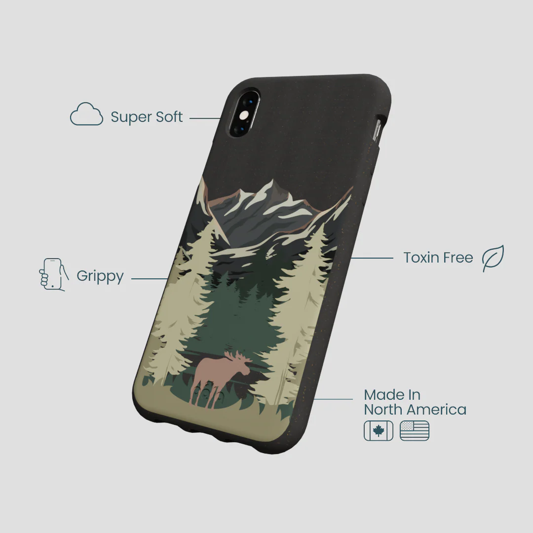 Black Moose Mountain iPhone XR Case - Image 4