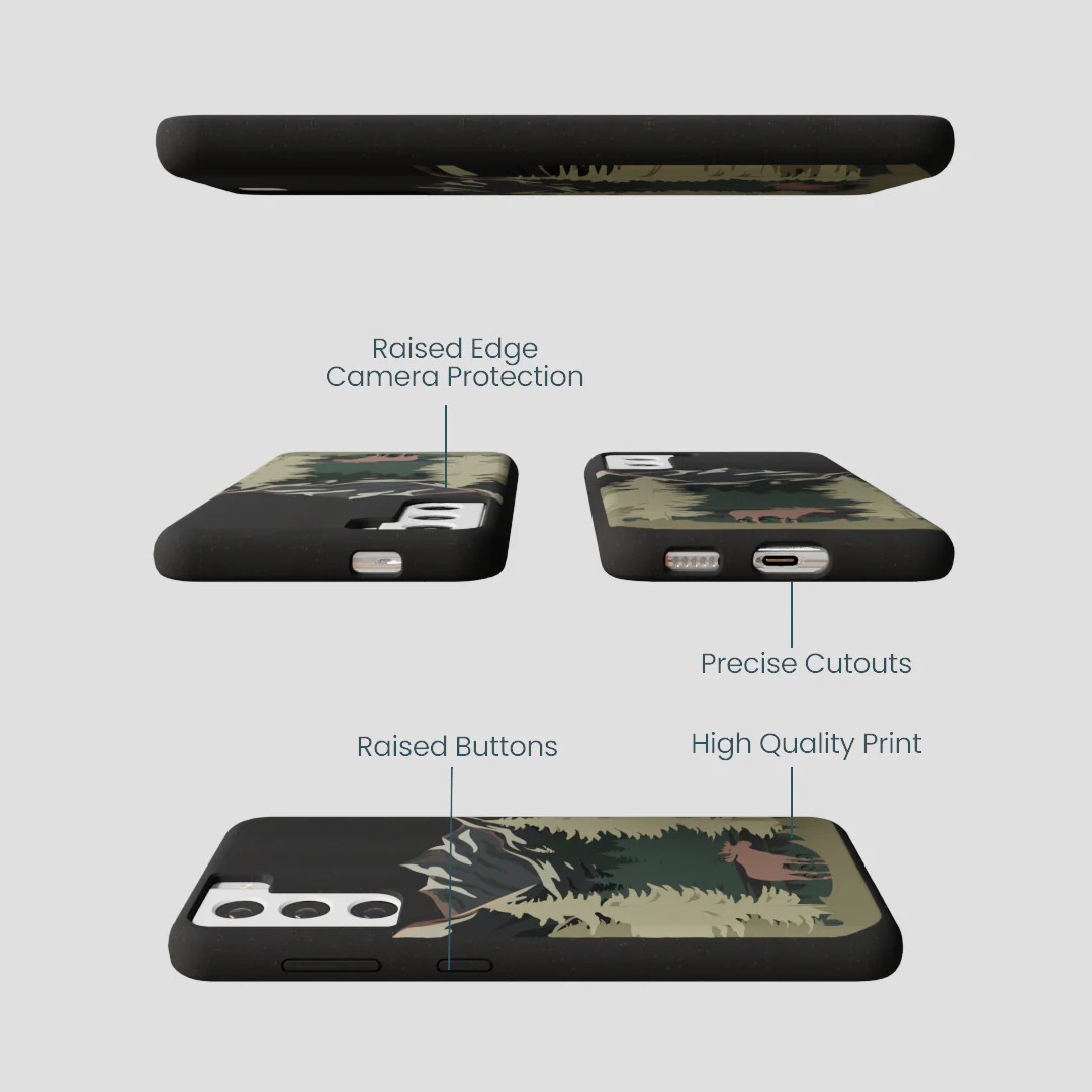 Black Moose Mountain Samsung Galaxy S22 Case - Image 3