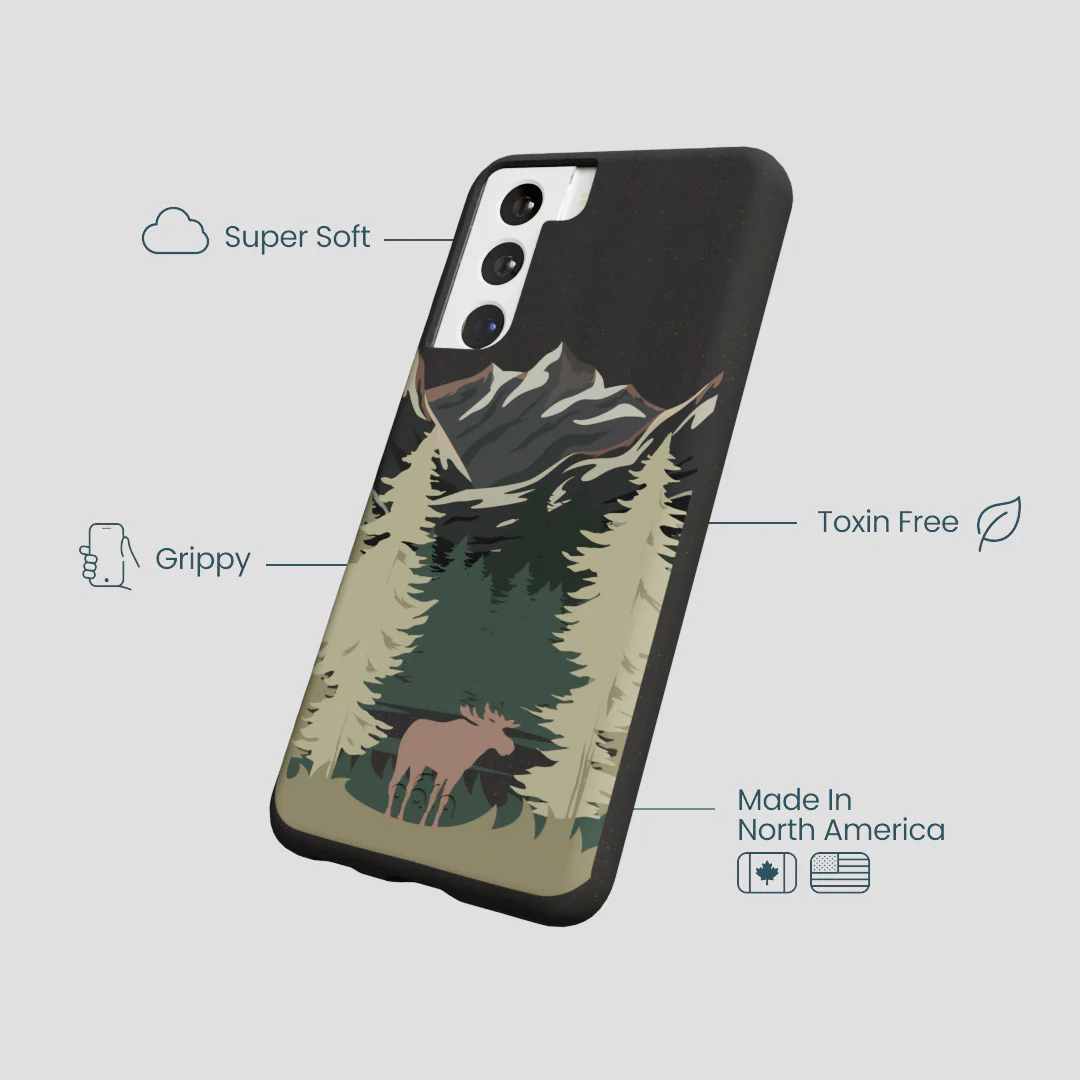 Black Moose Mountain Samsung Galaxy S22 Case - Image 4