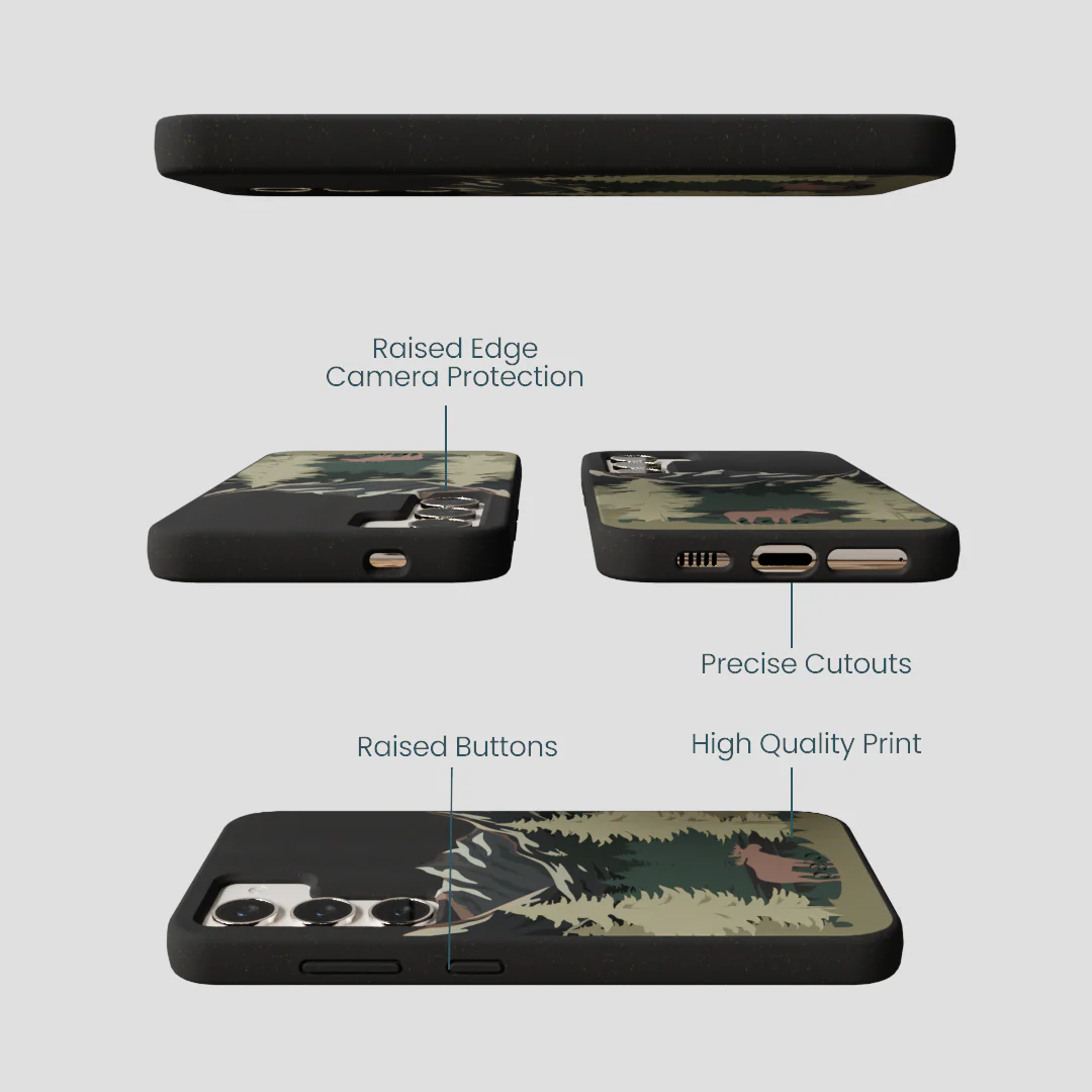 Black Moose Mountain Samsung Galaxy S23 Case - Image 3