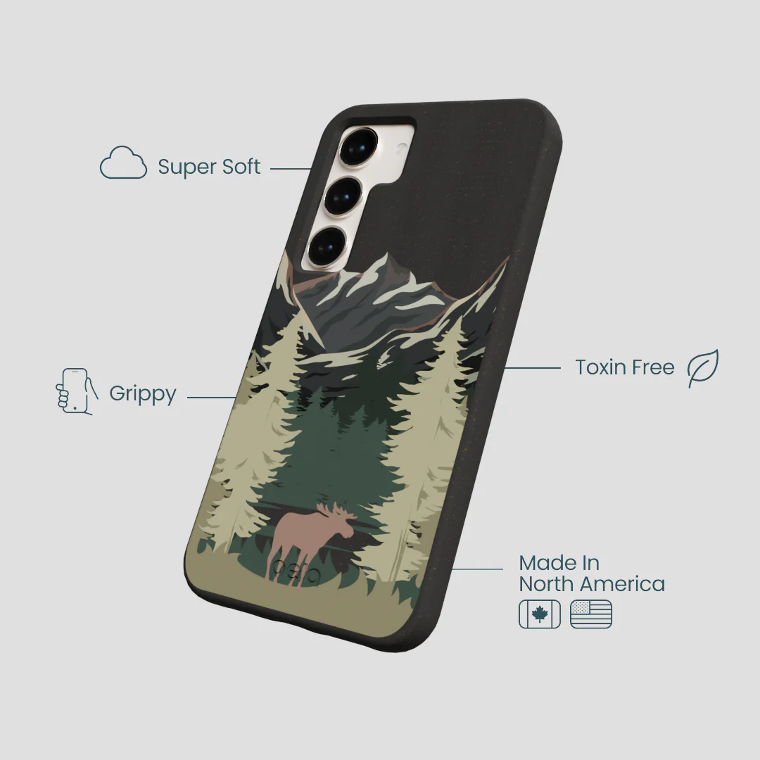 Black Moose Mountain Samsung Galaxy S23 Case - Image 4