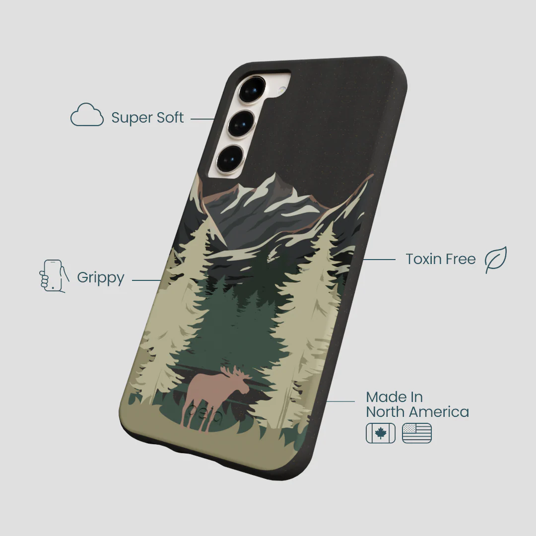 Black Moose Mountain Samsung Galaxy S23+(Plus) Case - Image 4