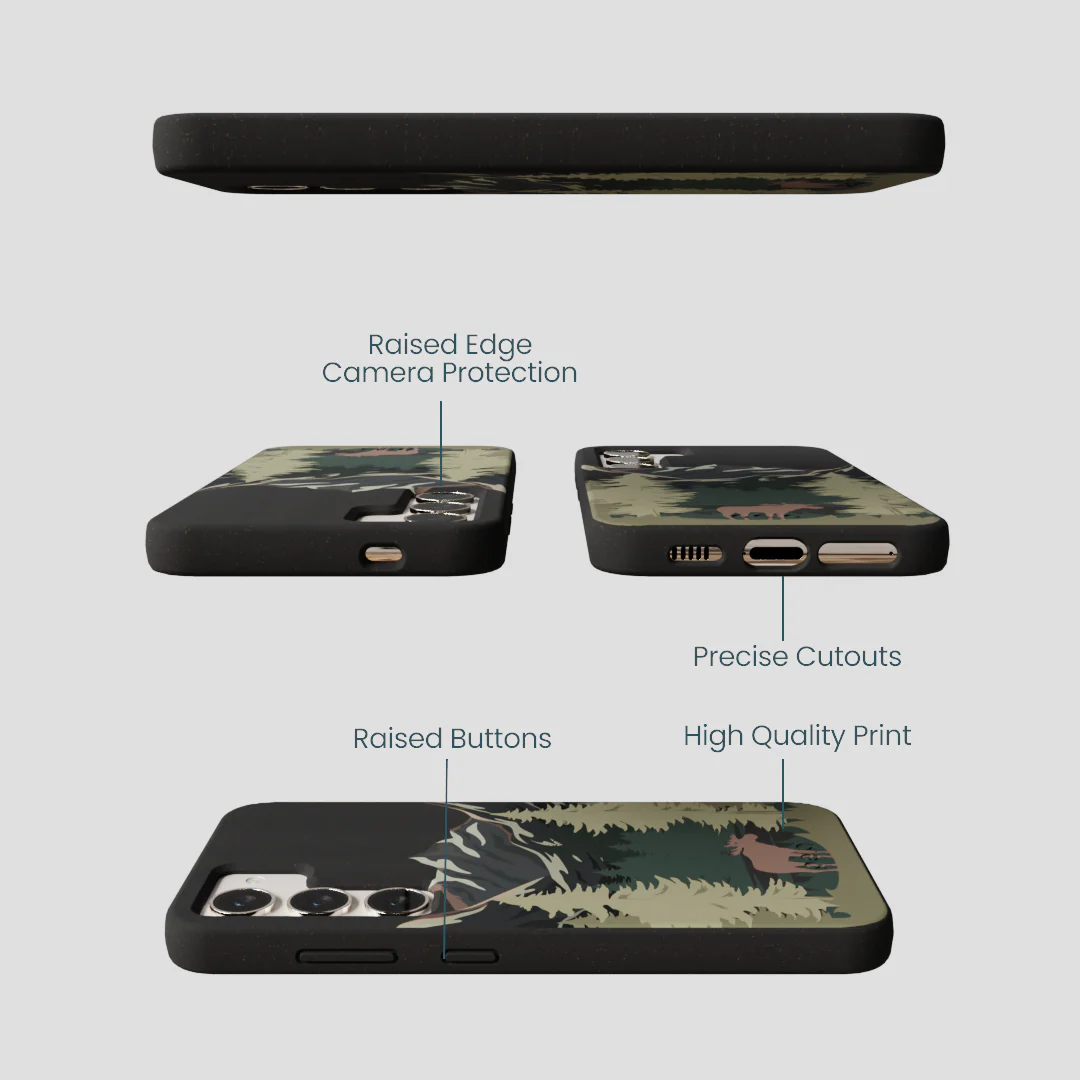 Black Moose Mountain Samsung Galaxy S24 Case - Image 3