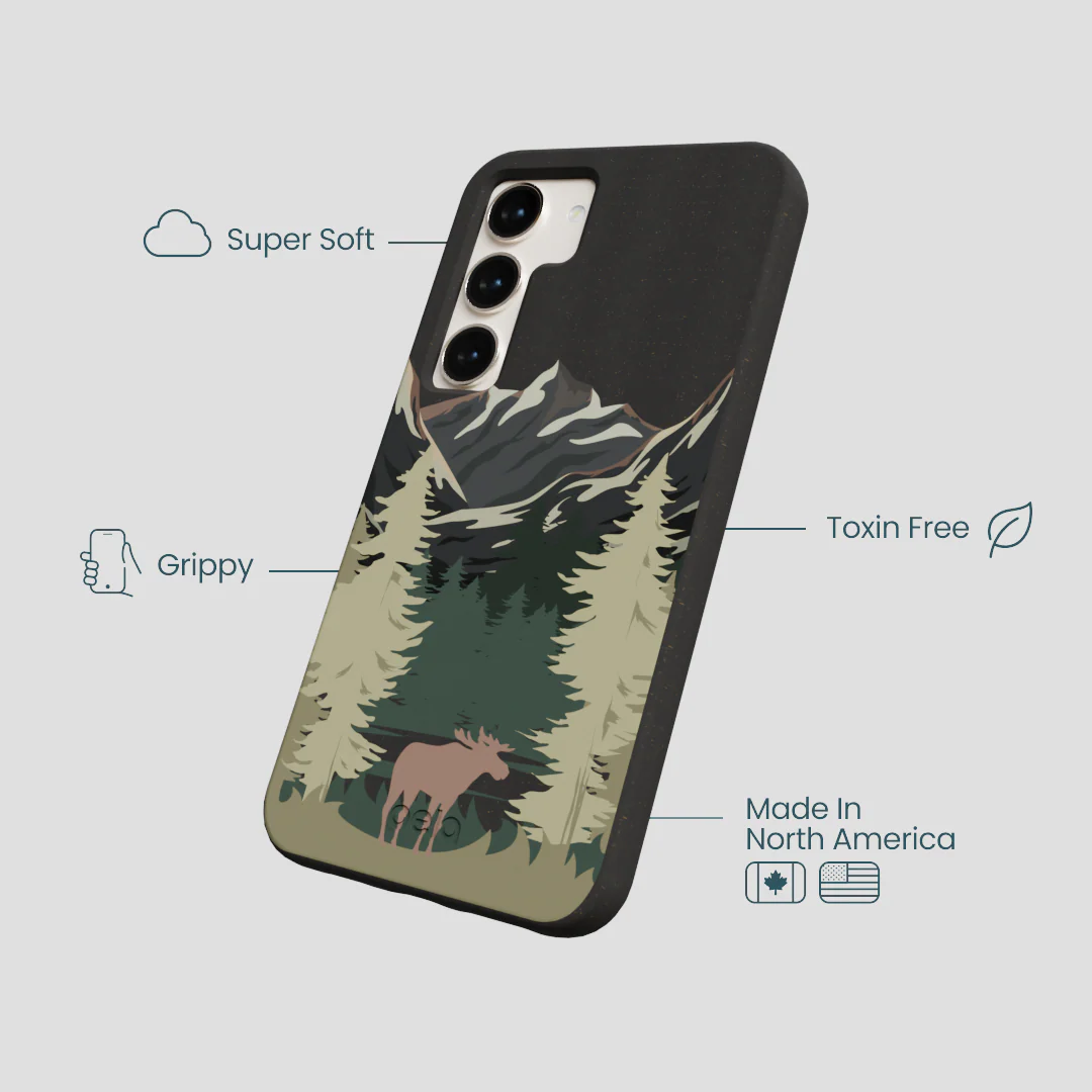 Black Moose Mountain Samsung Galaxy S24 Case - Image 4