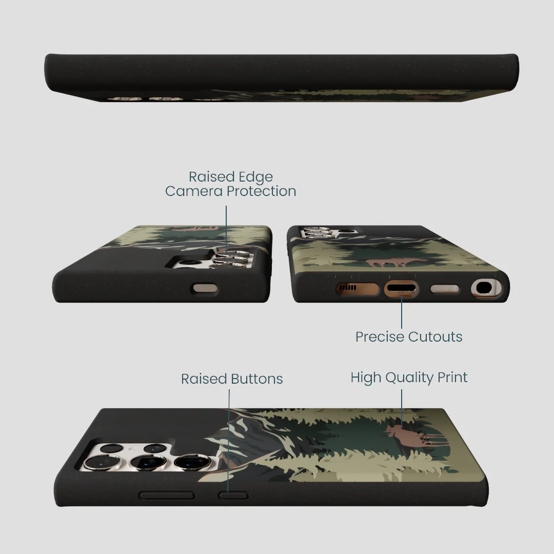 Black Moose Mountain Samsung Galaxy S24 Ultra Case - Image 3