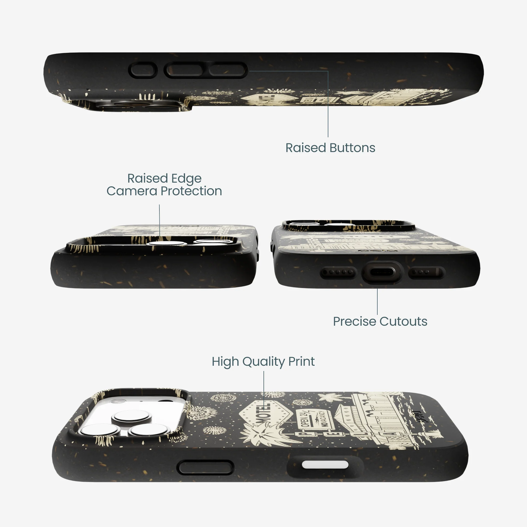 Black Motel Pela iPhone 17 Pro Case - Image 3
