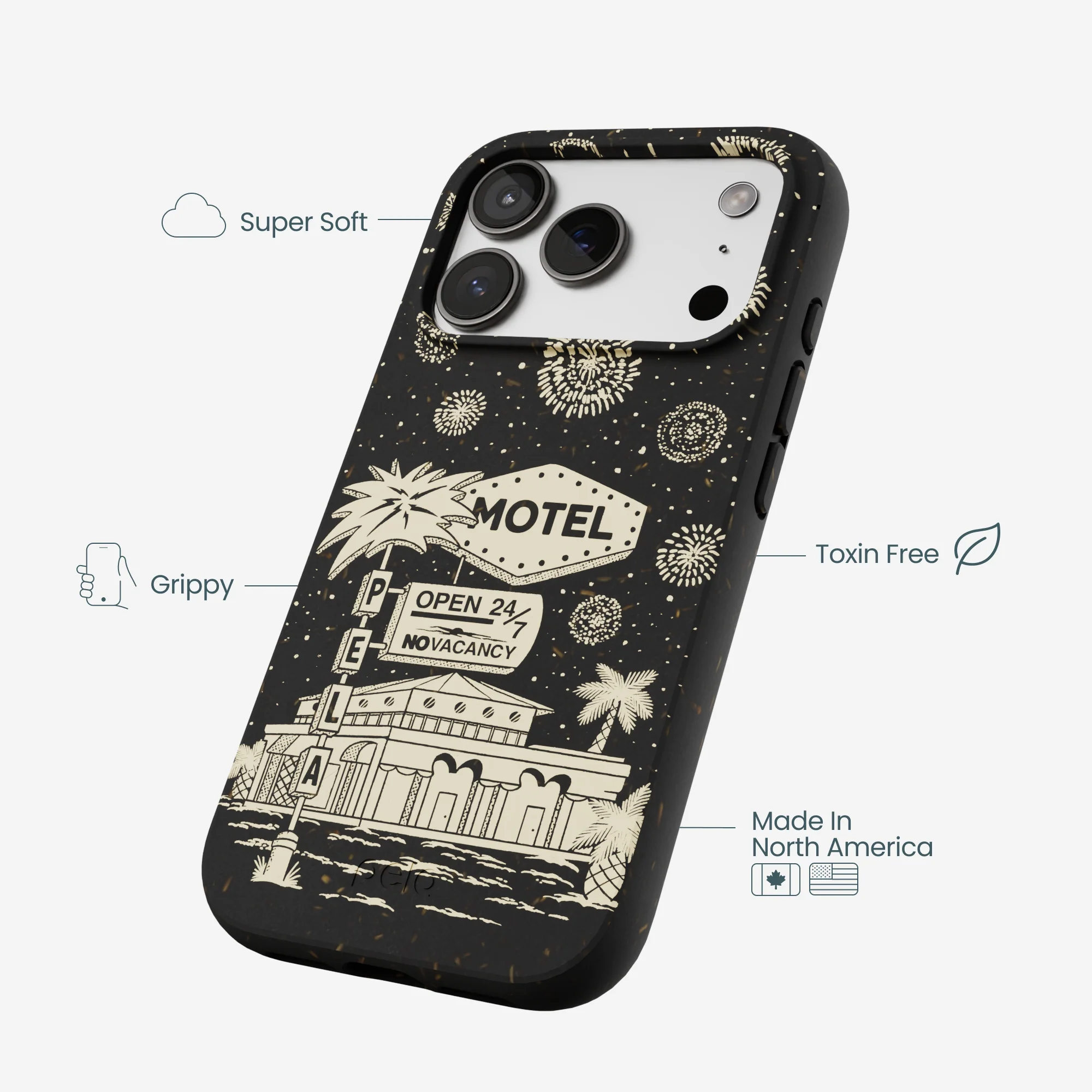 Black Motel Pela iPhone 17 Pro Case - Image 4