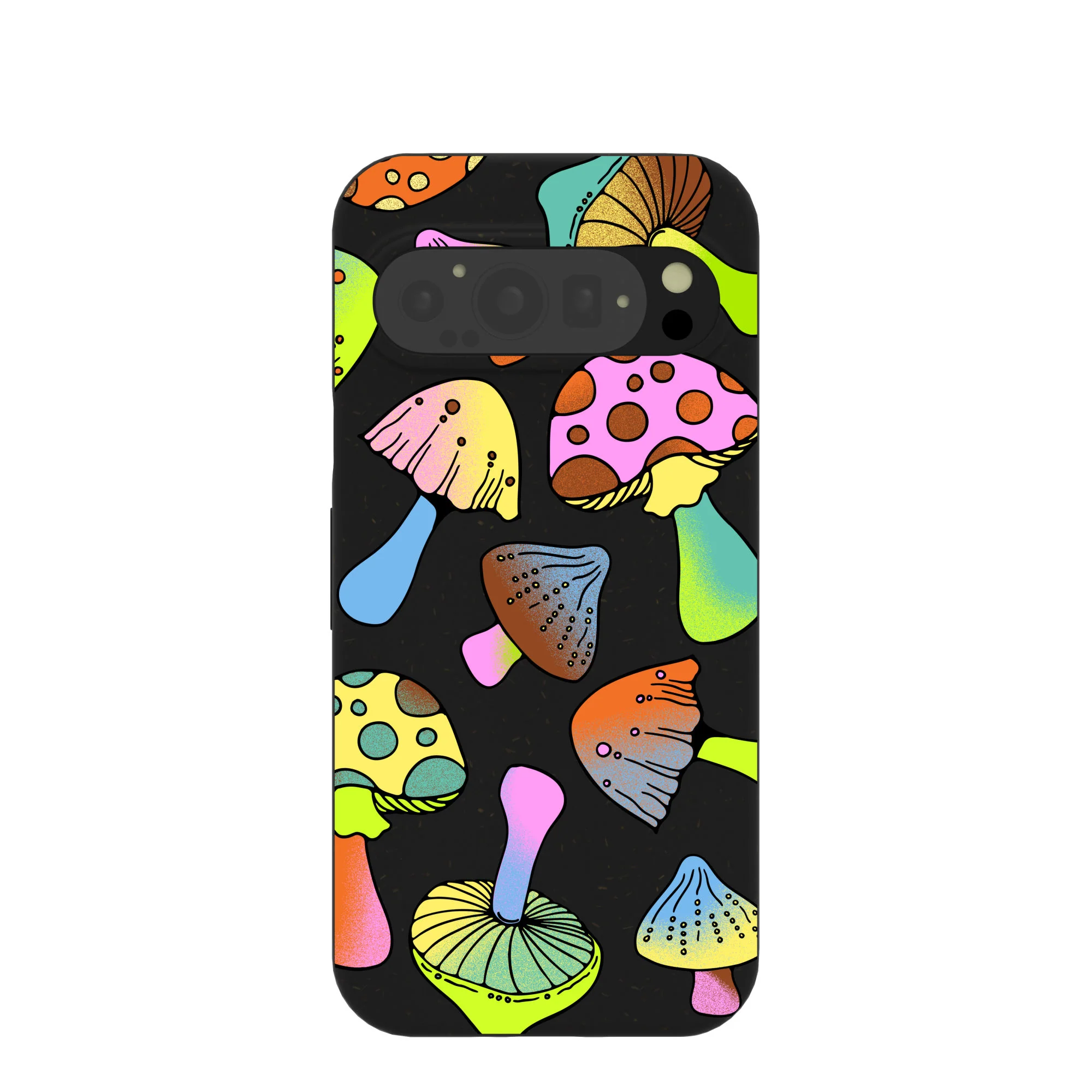 Black Mushroom Party Google Pixel 9/9 Pro Case