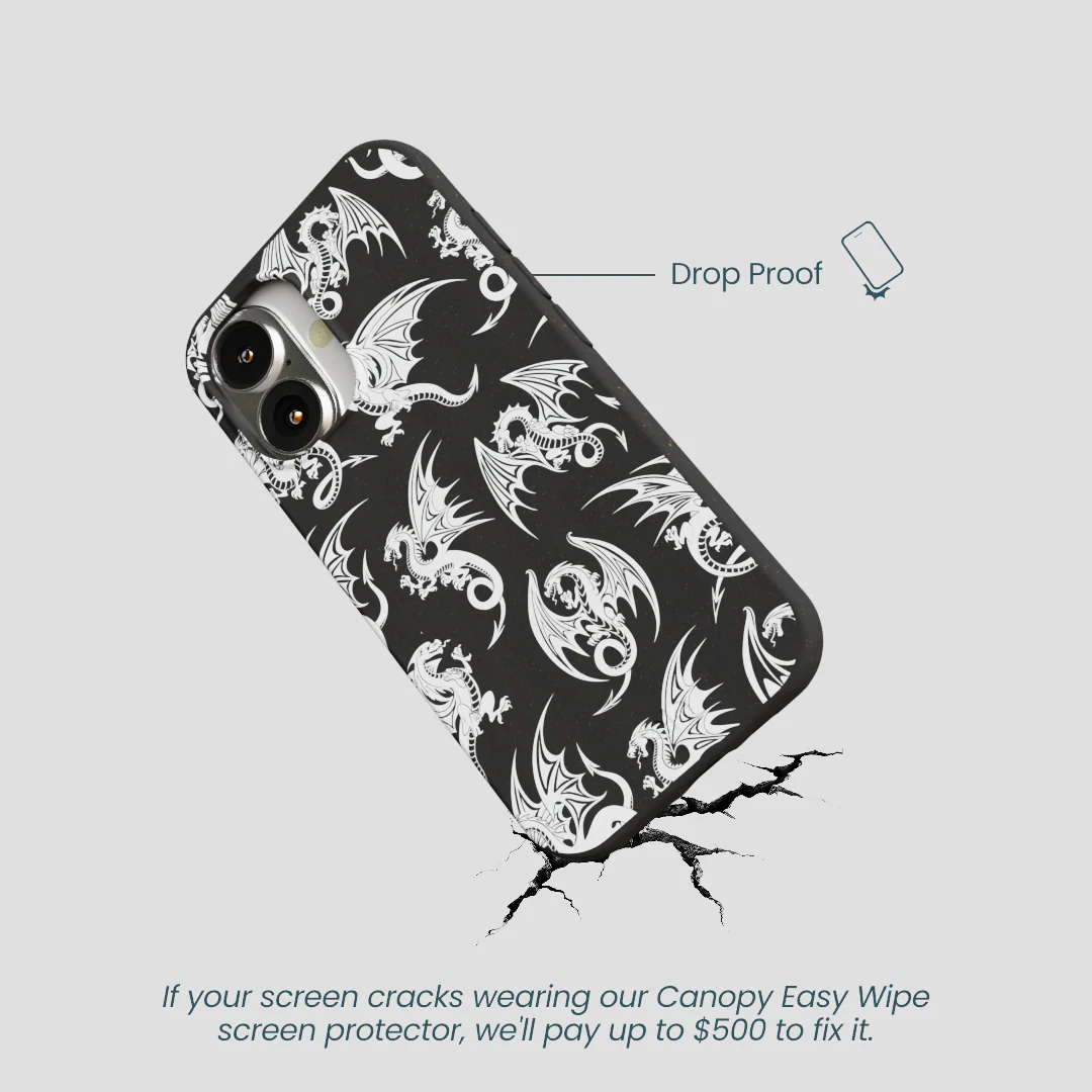 Black Mythical Dragons iPhone 16 Case - Image 5