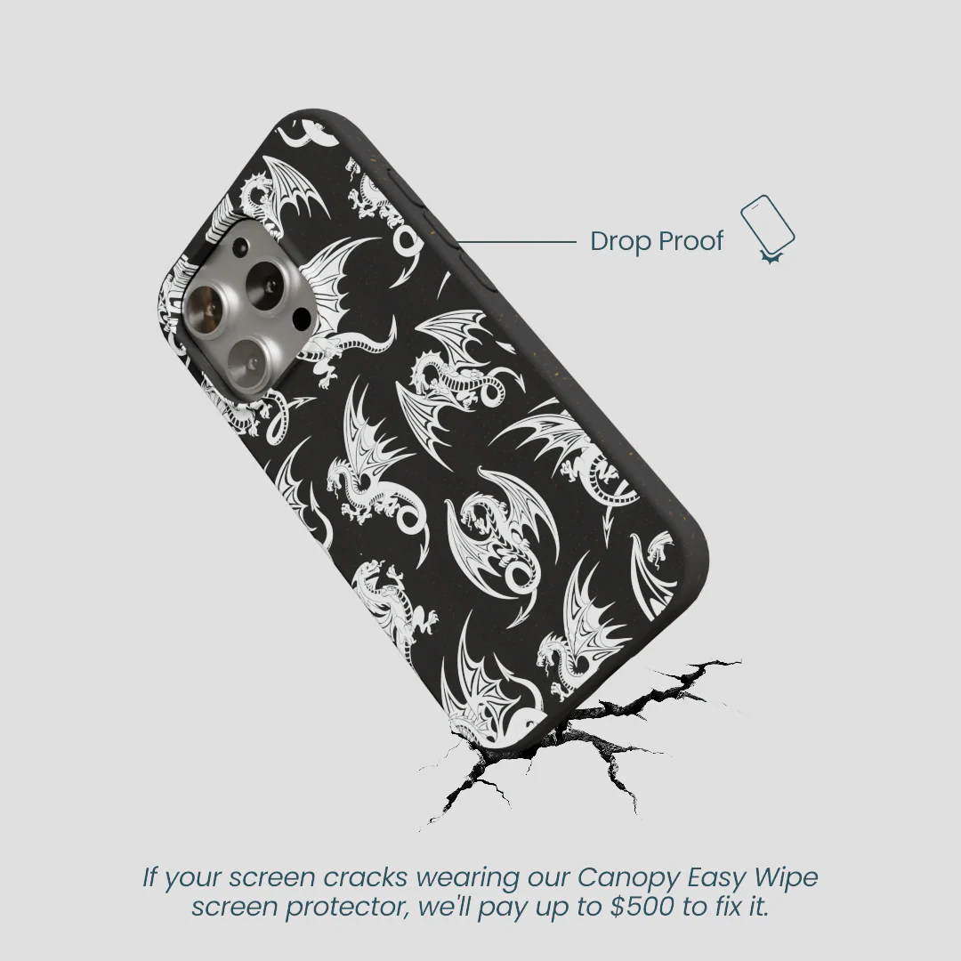 Black Mythical Dragons iPhone 16 Pro Case - Image 5