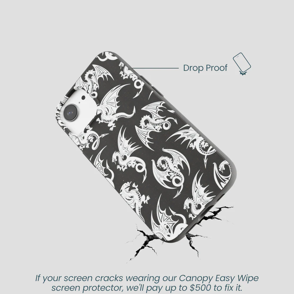 Black Mythical Dragons iPhone 16e/17e Case - Image 5