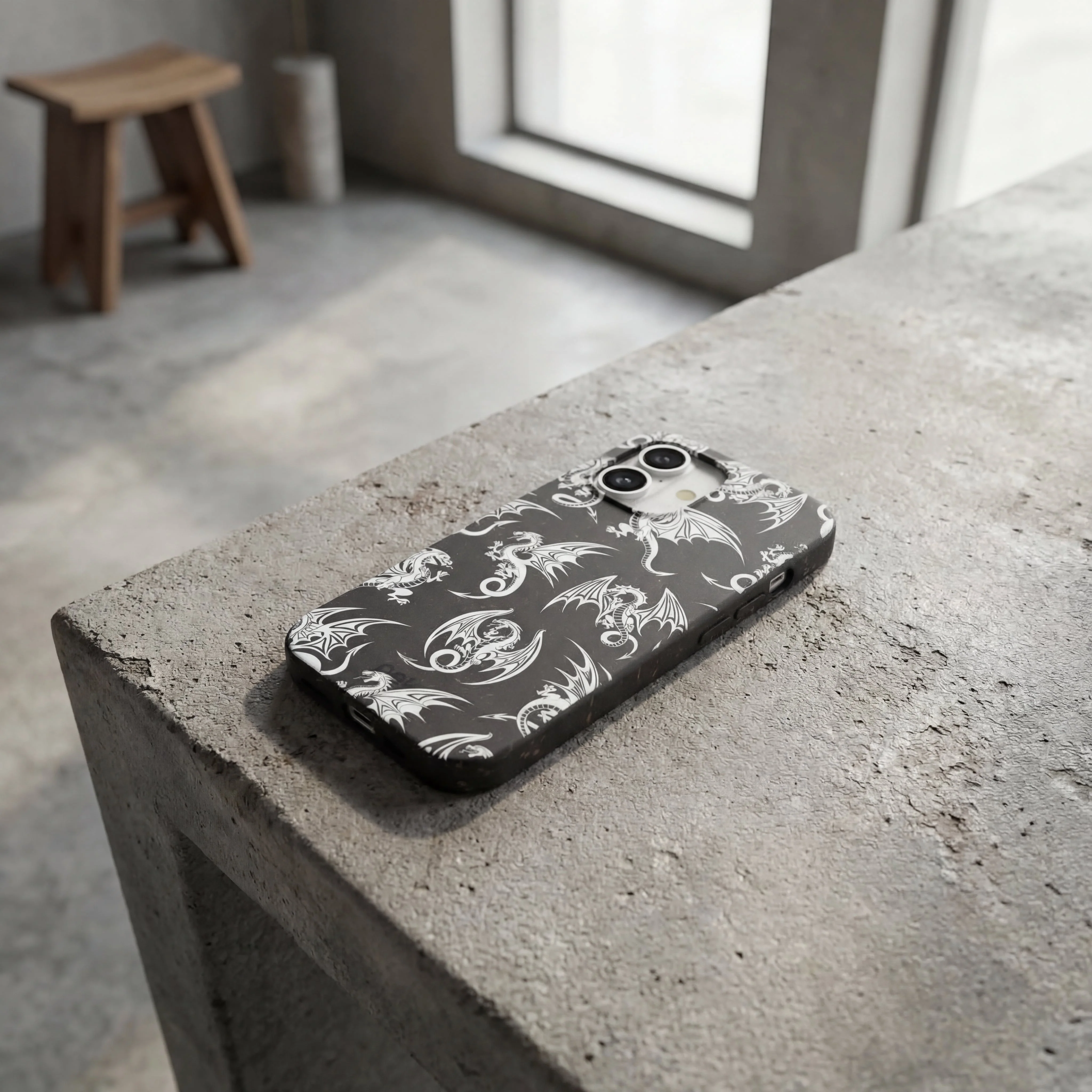 Black Mythical Dragons iPhone 17 Pro Case - Image 2