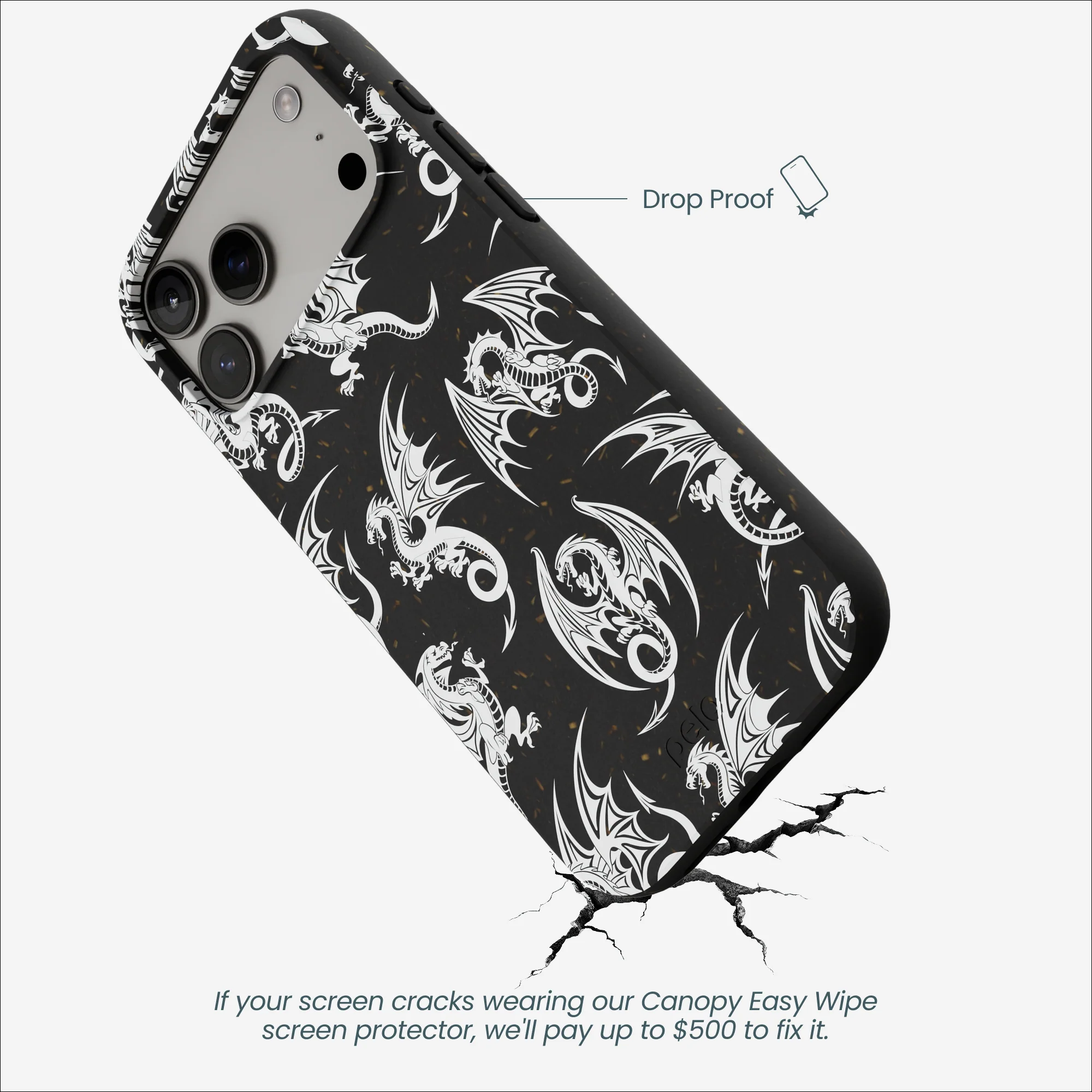 Black Mythical Dragons iPhone 17 Pro Max Case - Image 5