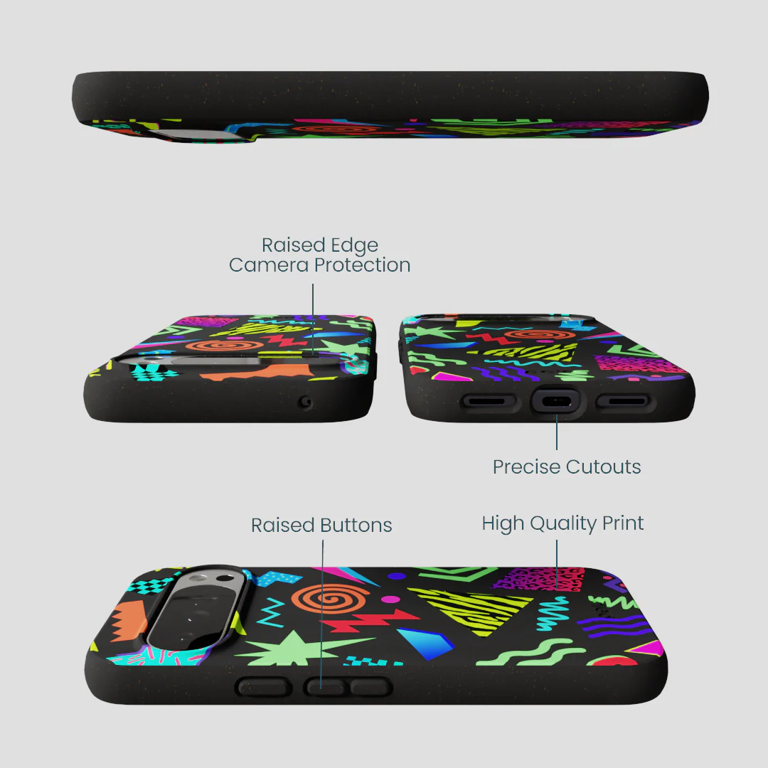 Black Neon Blast Google Pixel 10 Pro XL Case - Image 2