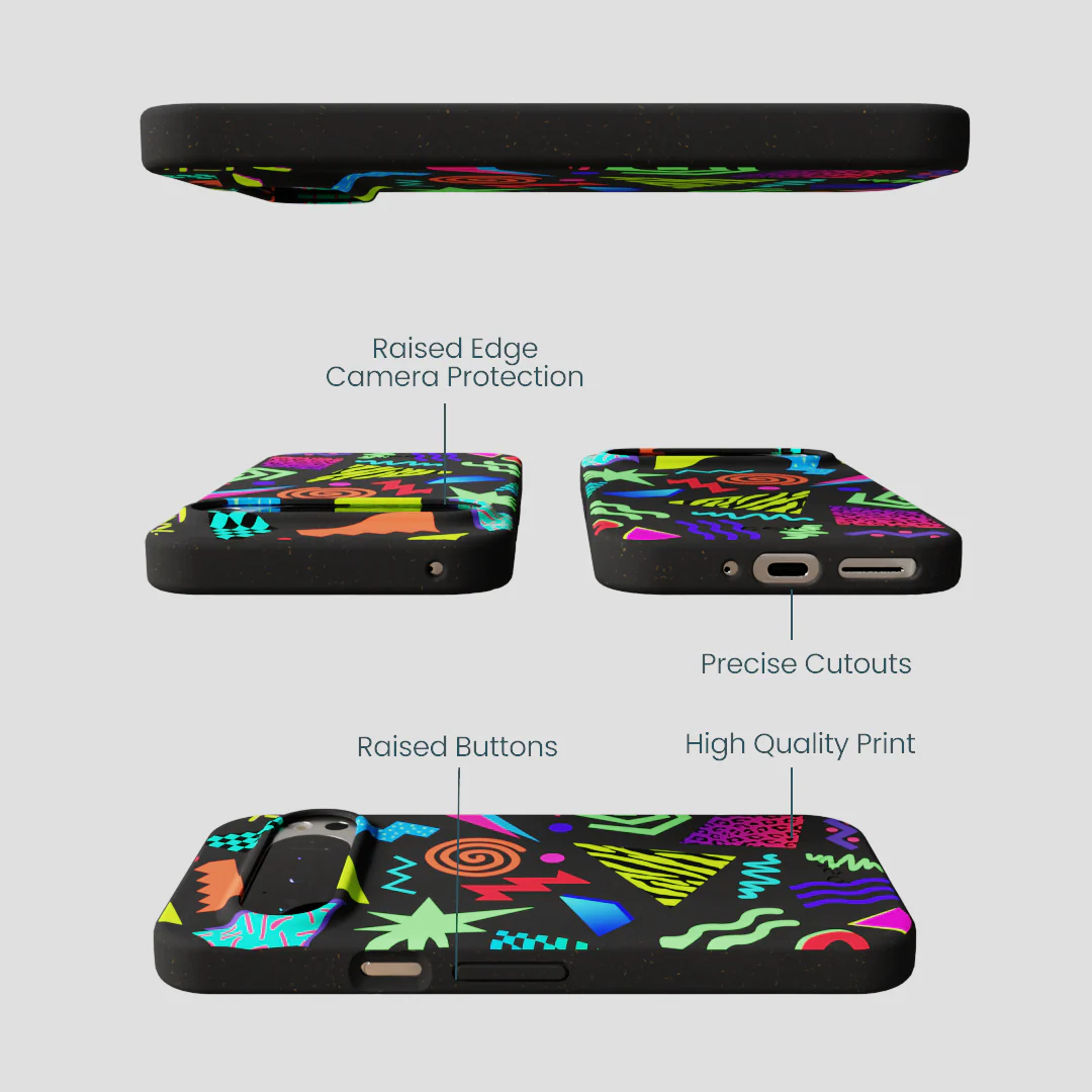 Black Neon Blast Google Pixel 9/9 Pro Case - Image 2