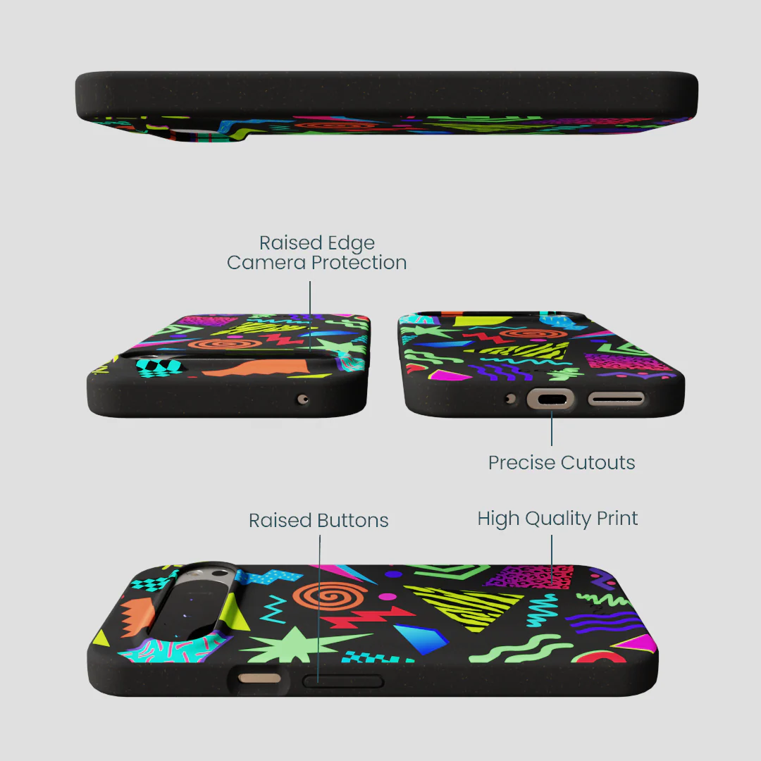 Black Neon Blast Google Pixel 9 Pro XL Case - Image 2