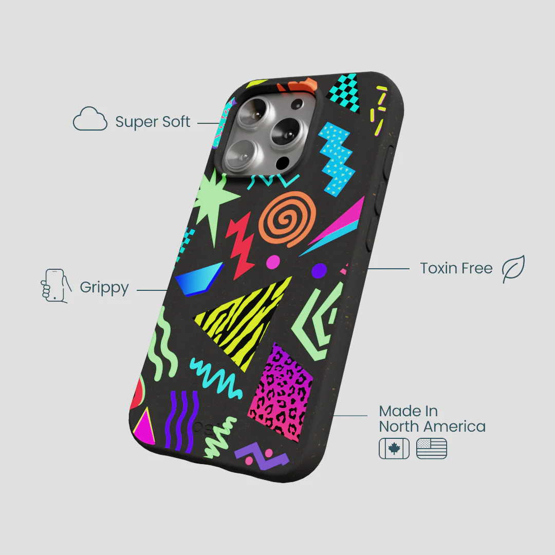 Black Neon Blast iPhone 16 Pro Case - Image 4