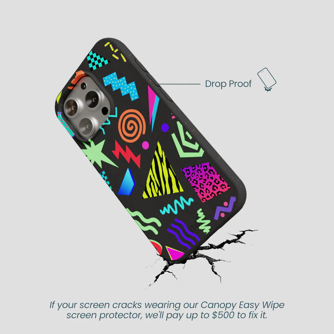 Black Neon Blast iPhone 16 Pro Case - Image 5