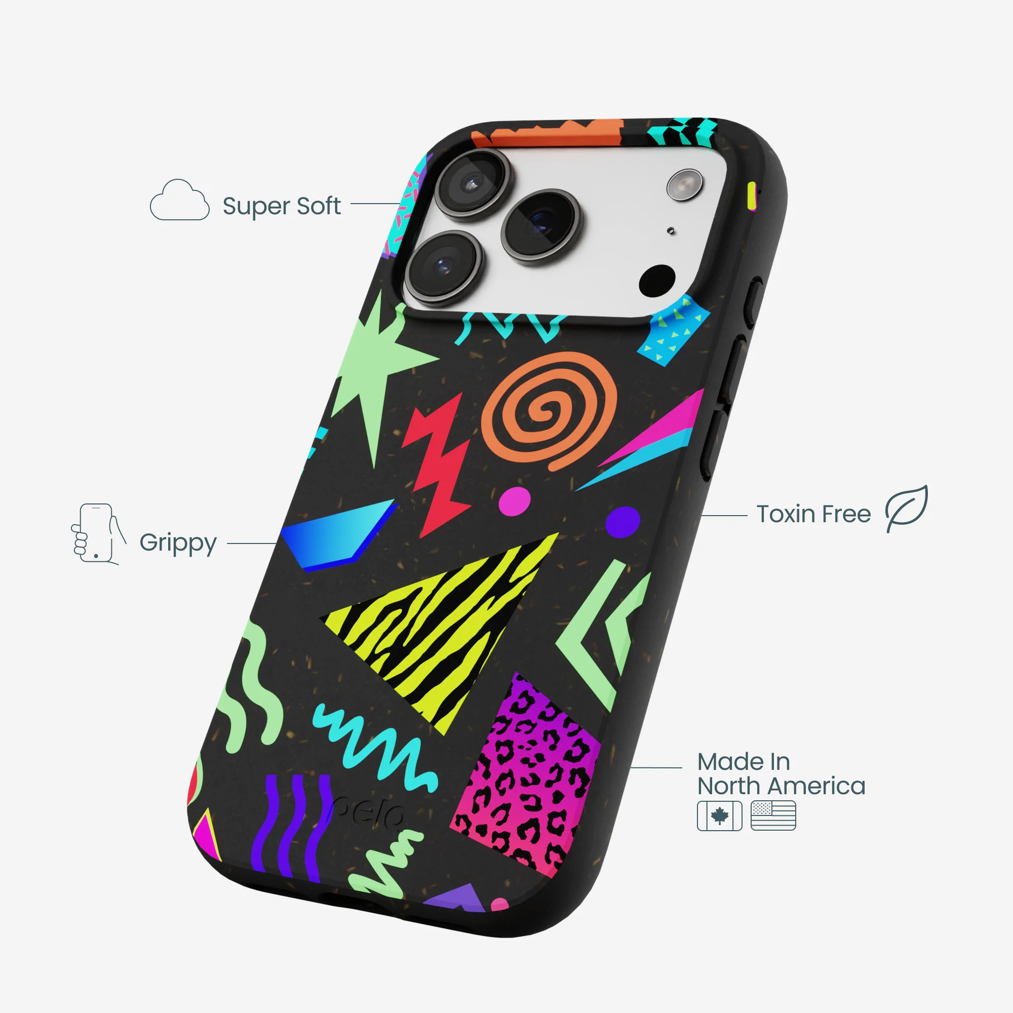 Black Neon Blast iPhone 17 Pro Case - Image 4