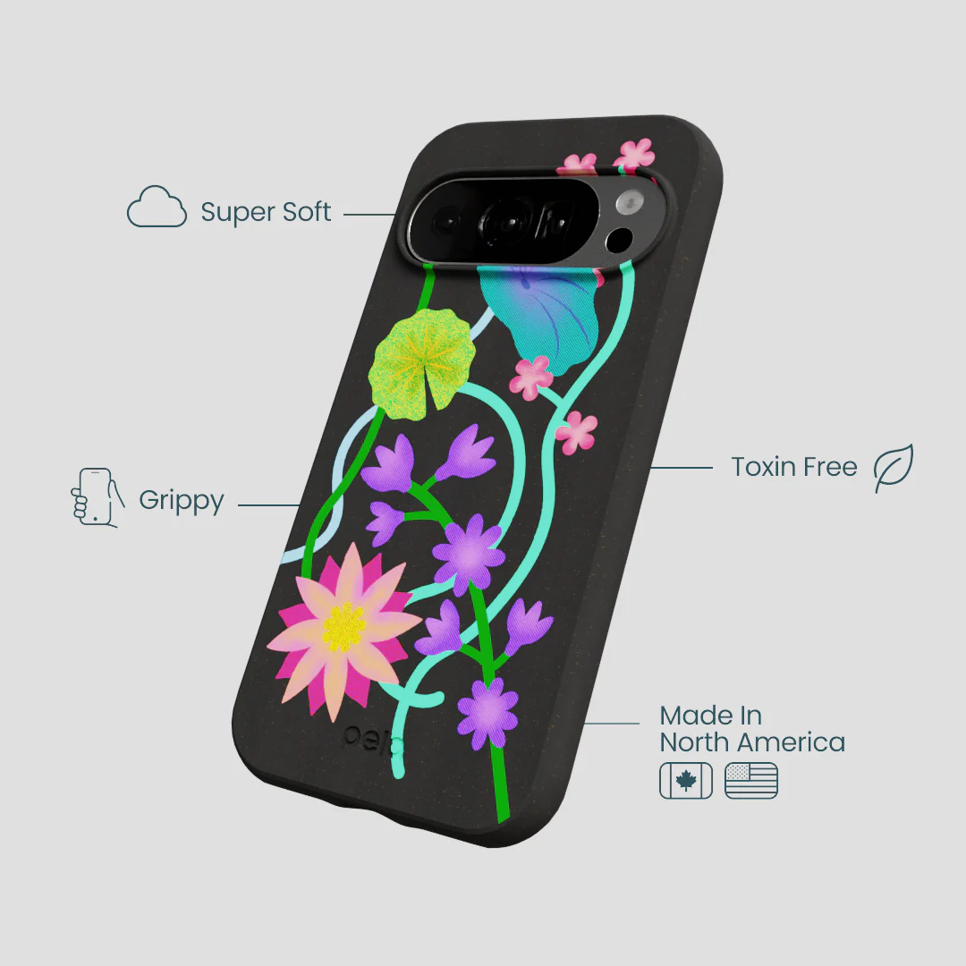 Black Neon Garden Google Pixel 10/10 Pro Case - Image 4