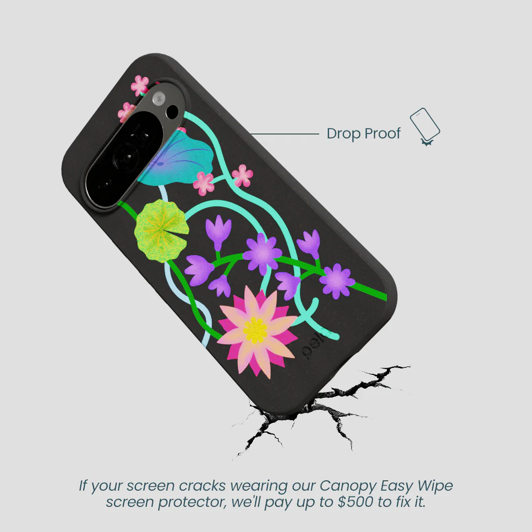 Black Neon Garden Google Pixel 10/10 Pro Case - Image 5