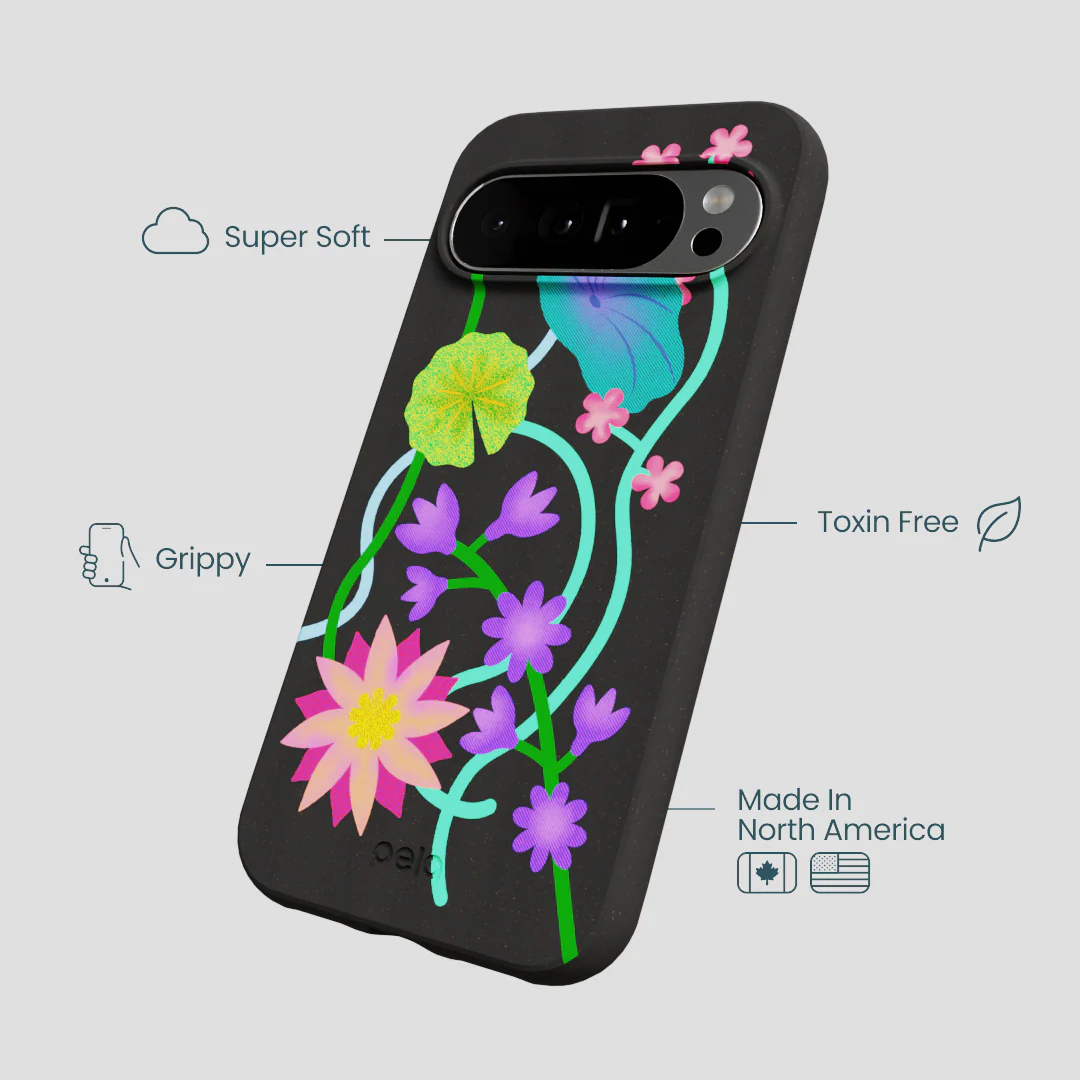 Black Neon Garden Google Pixel 10 Pro XL Case - Image 4