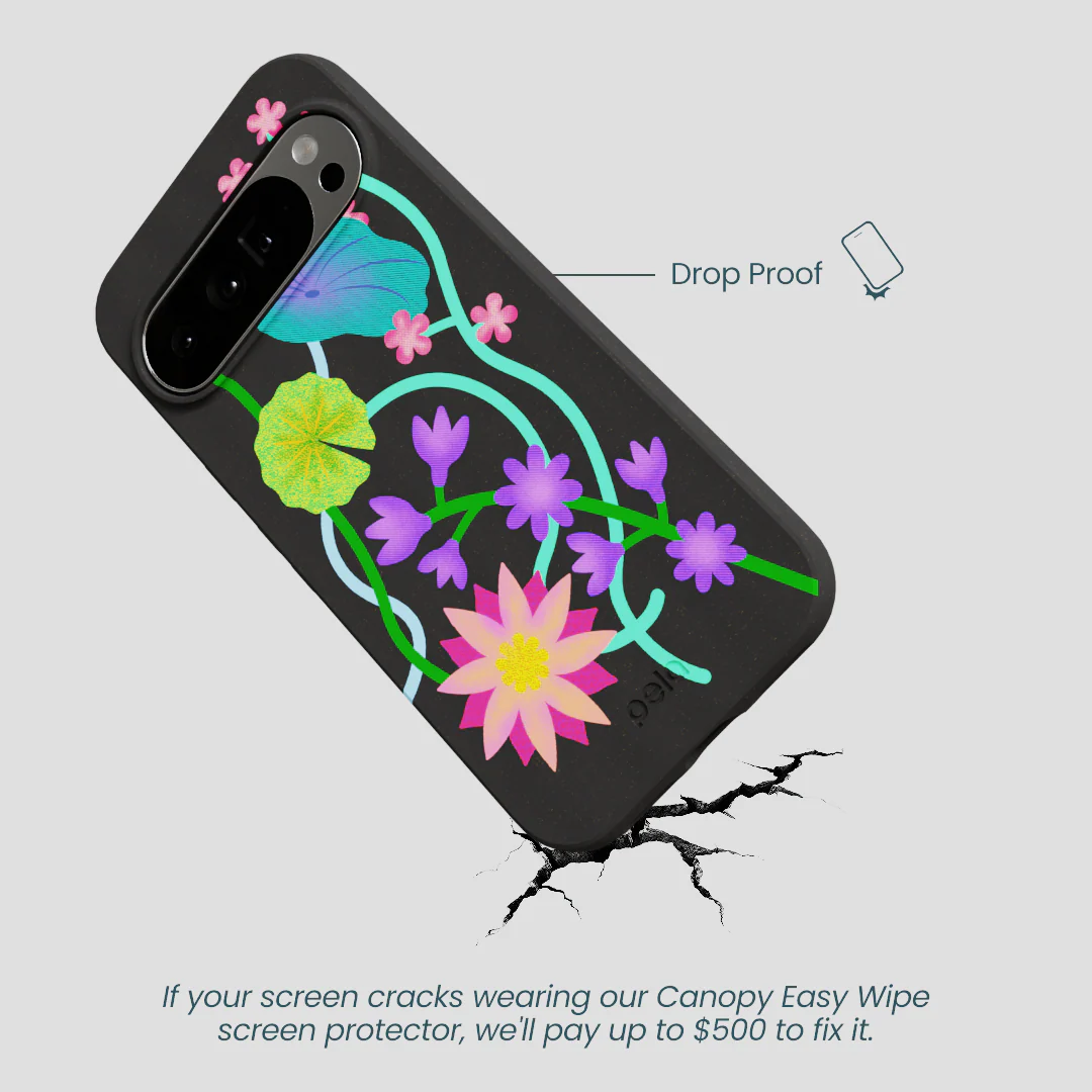 Black Neon Garden Google Pixel 10 Pro XL Case - Image 5