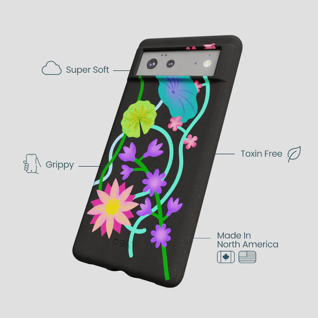 Black Neon Garden Google Pixel 6 Case - Image 4