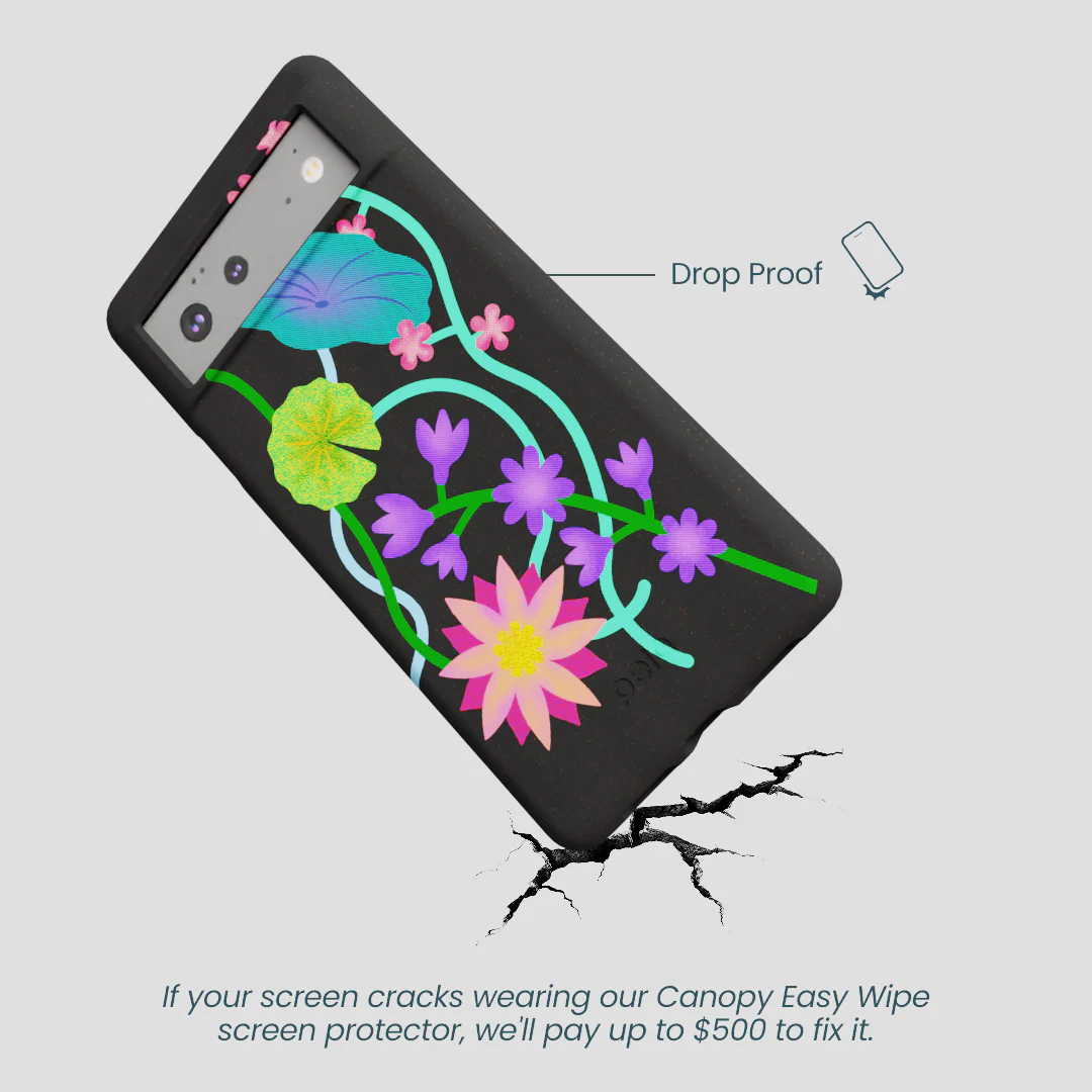 Black Neon Garden Google Pixel 6 Case - Image 5