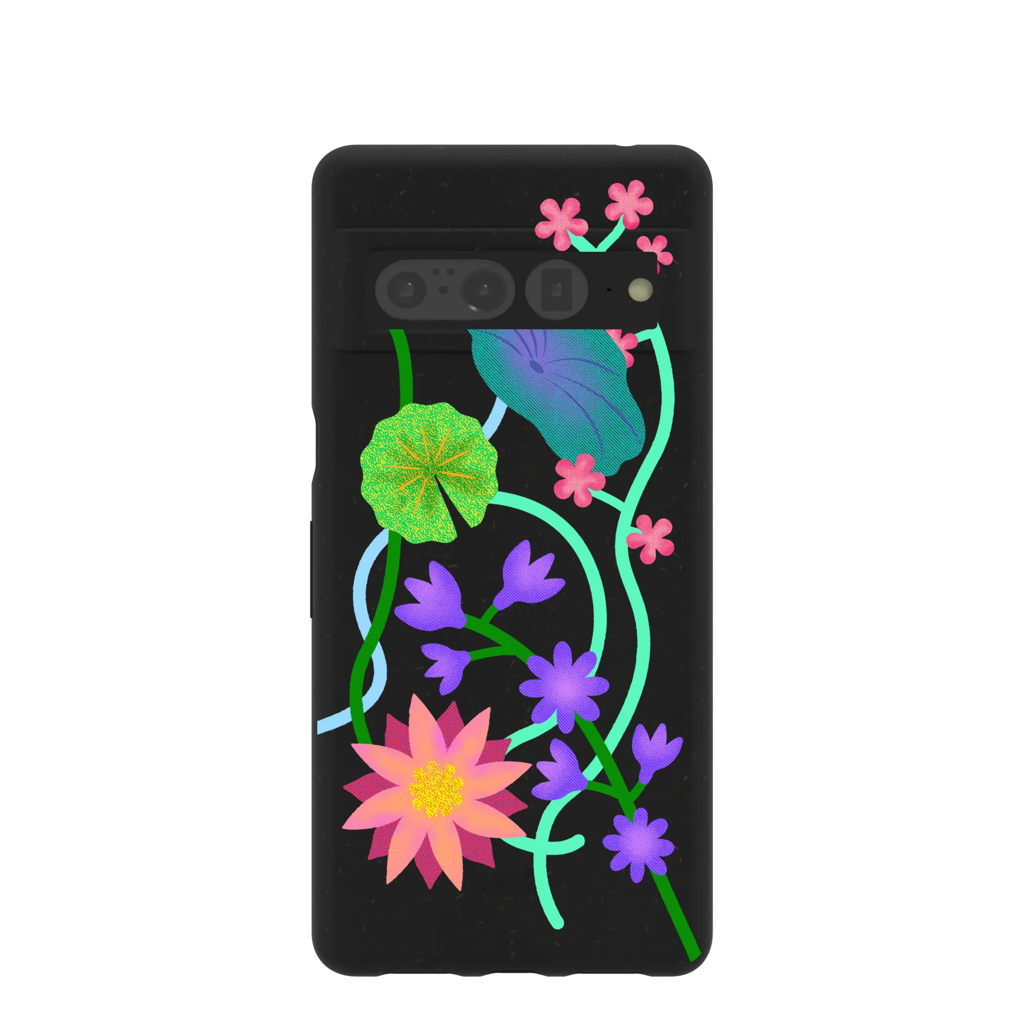 Black Neon Garden Google Pixel 7 Pro Case