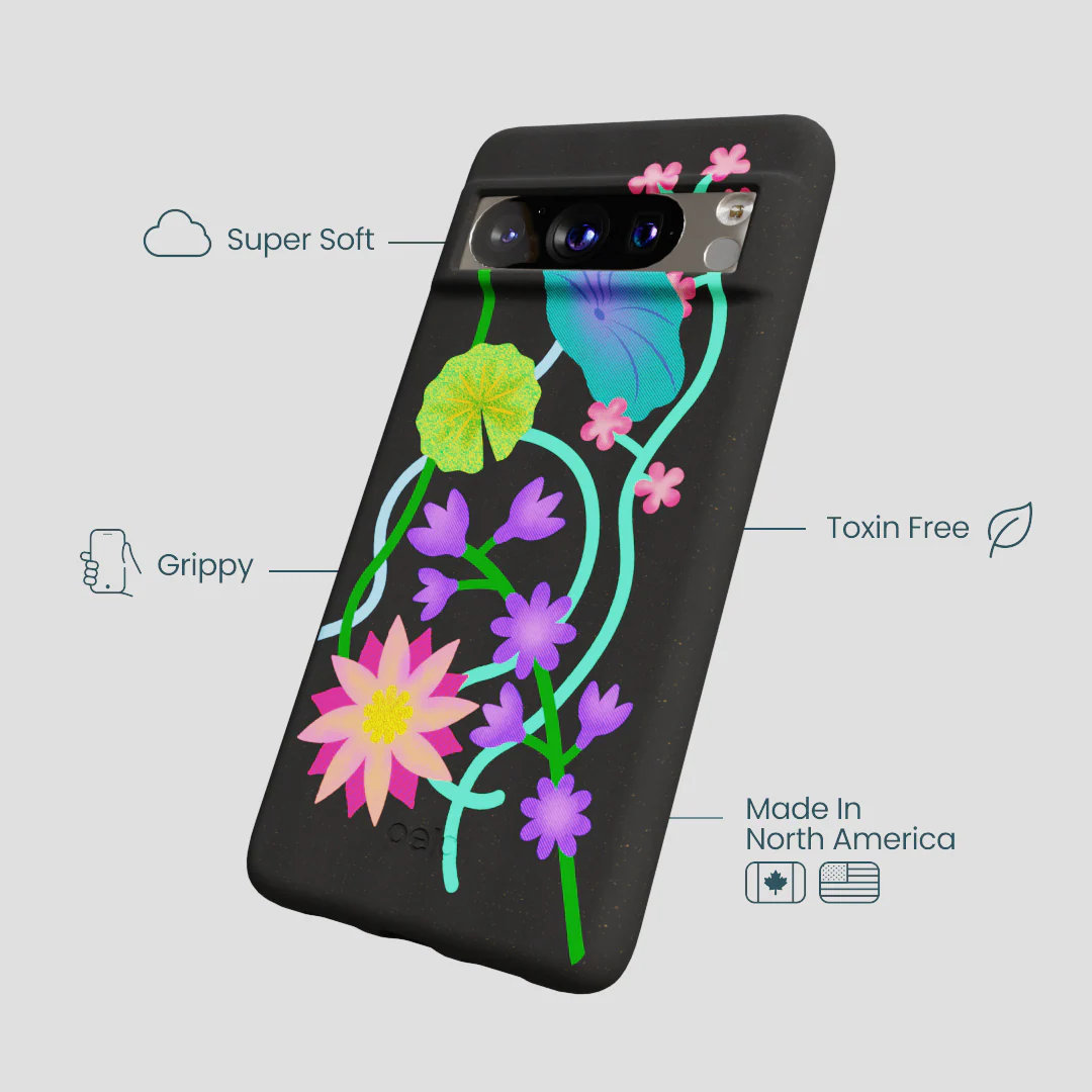 Black Neon Garden Google Pixel 8 Pro Case - Image 4
