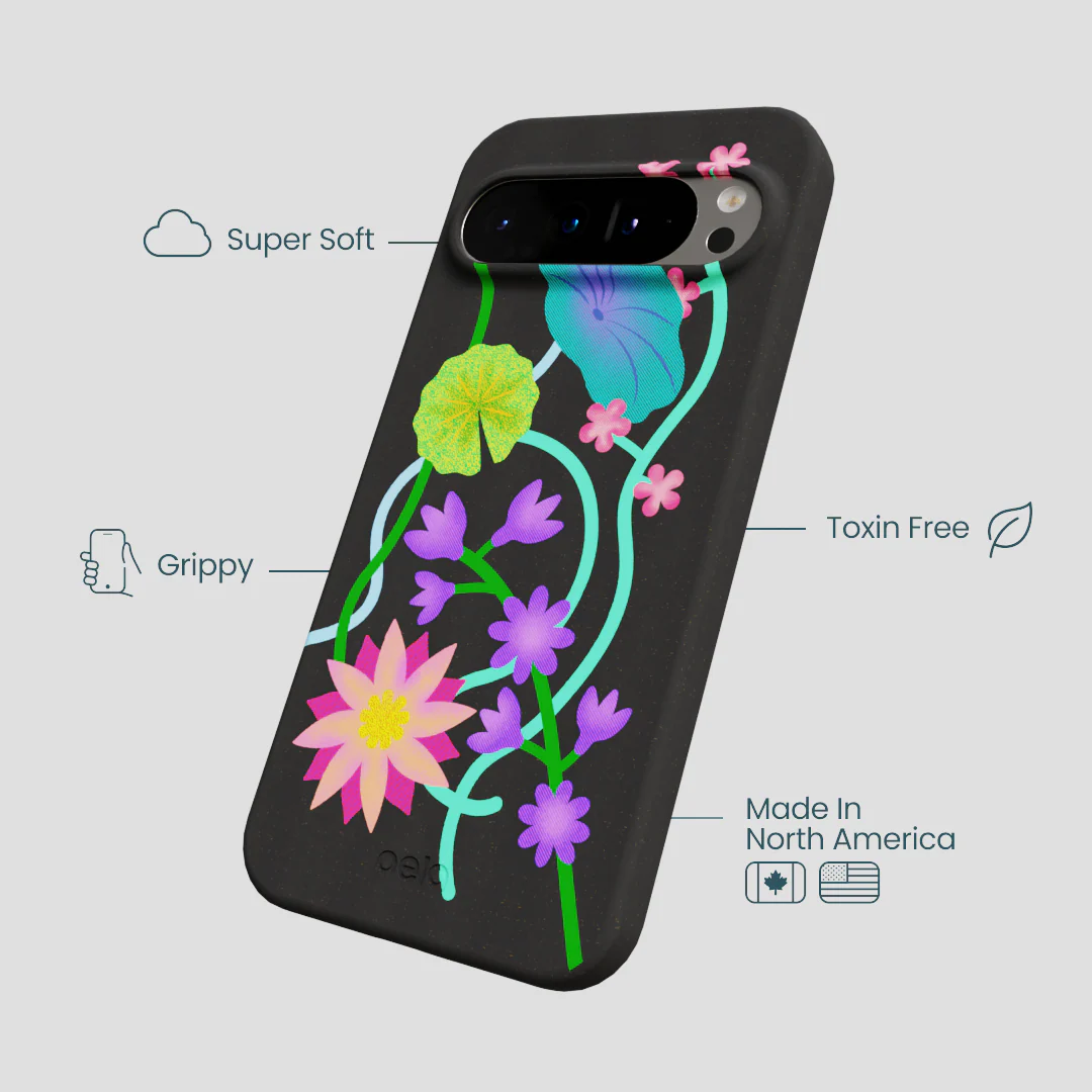 Black Neon Garden Google Pixel 9 Pro XL Case - Image 4