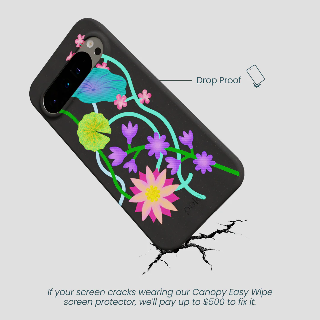 Black Neon Garden Google Pixel 9 Pro XL Case - Image 5