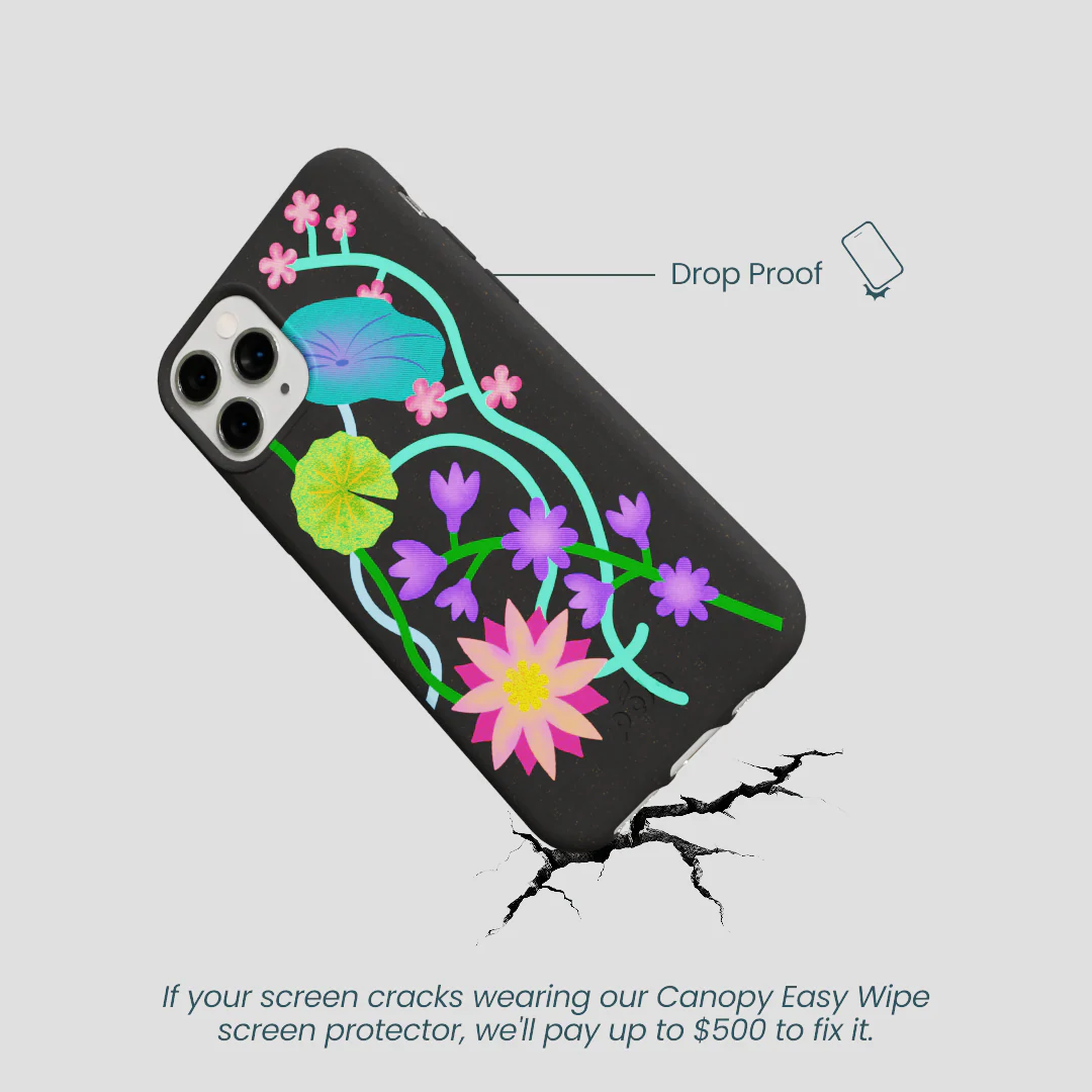 Black Neon Garden iPhone 11 Pro Case - Image 5