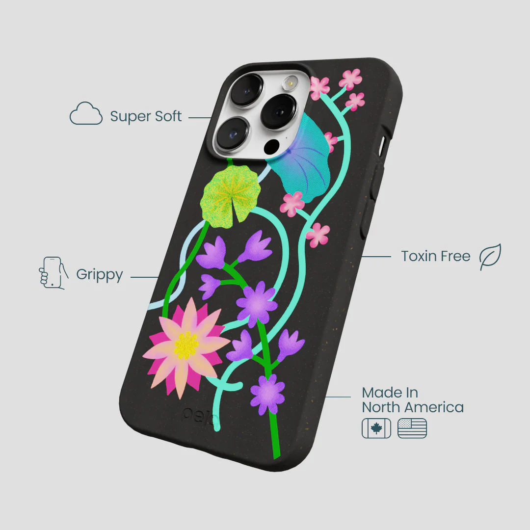 Black Neon Garden iPhone 13 Pro Max Case - Image 4