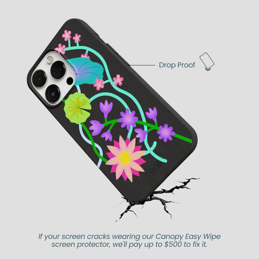 Black Neon Garden iPhone 13 Pro Max Case - Image 5